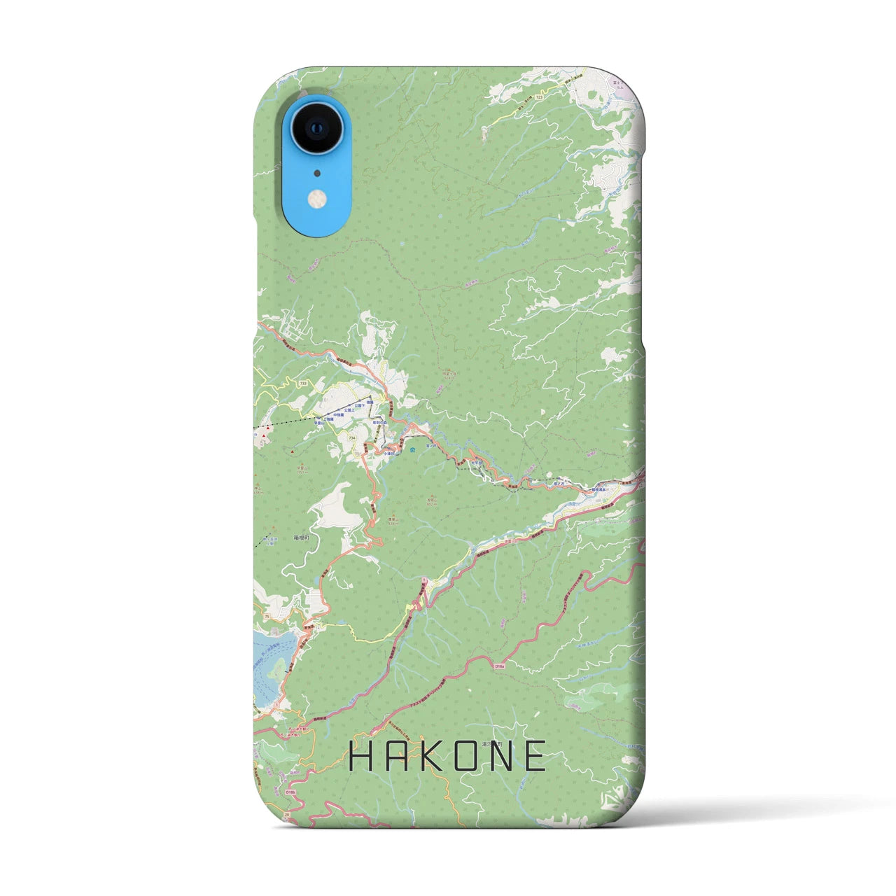 【箱根(神奈川県)】地図柄iPhoneケース(バックカバータイプ)