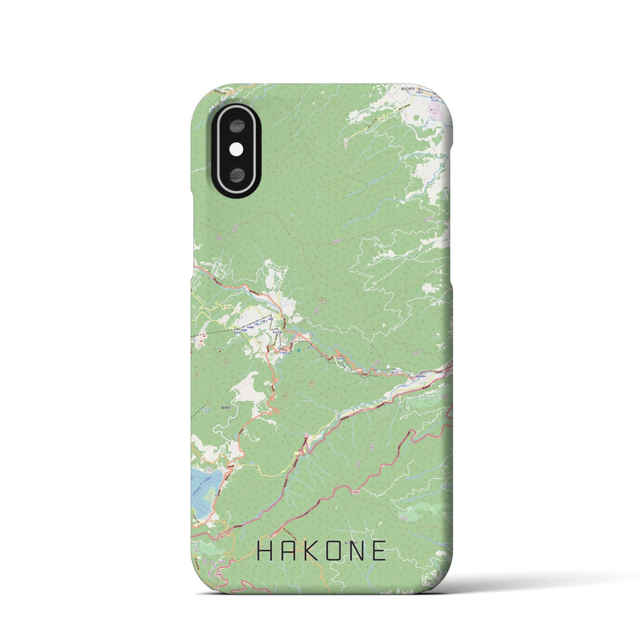 【箱根(神奈川県)】地図柄iPhoneケース(バックカバータイプ)