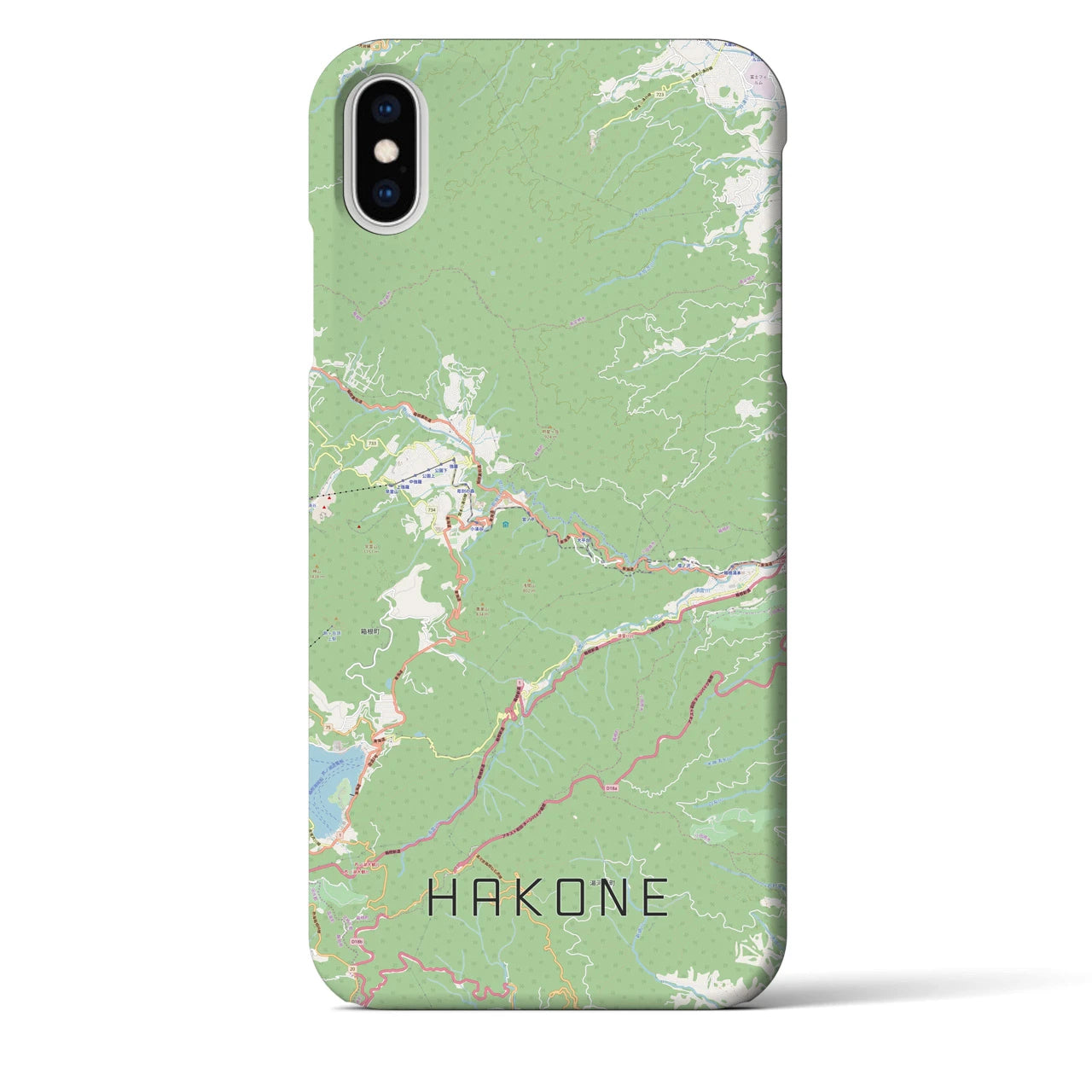【箱根(神奈川県)】地図柄iPhoneケース(バックカバータイプ)