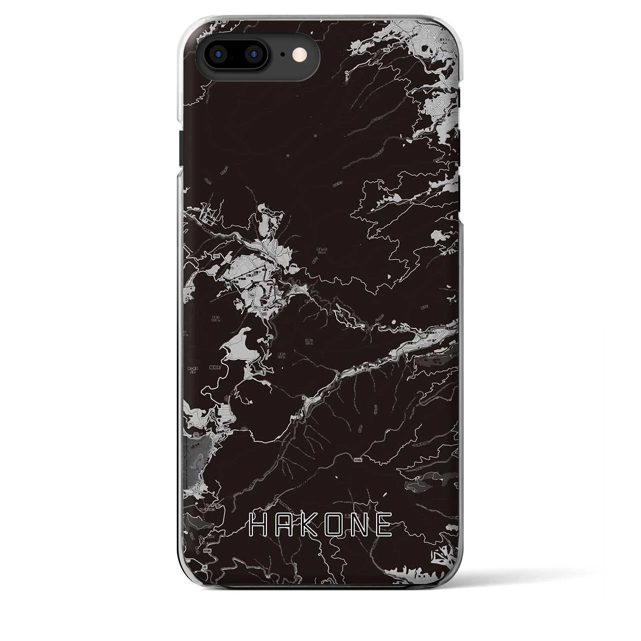 【箱根(神奈川県)】地図柄iPhoneケース(クリアタイプ)