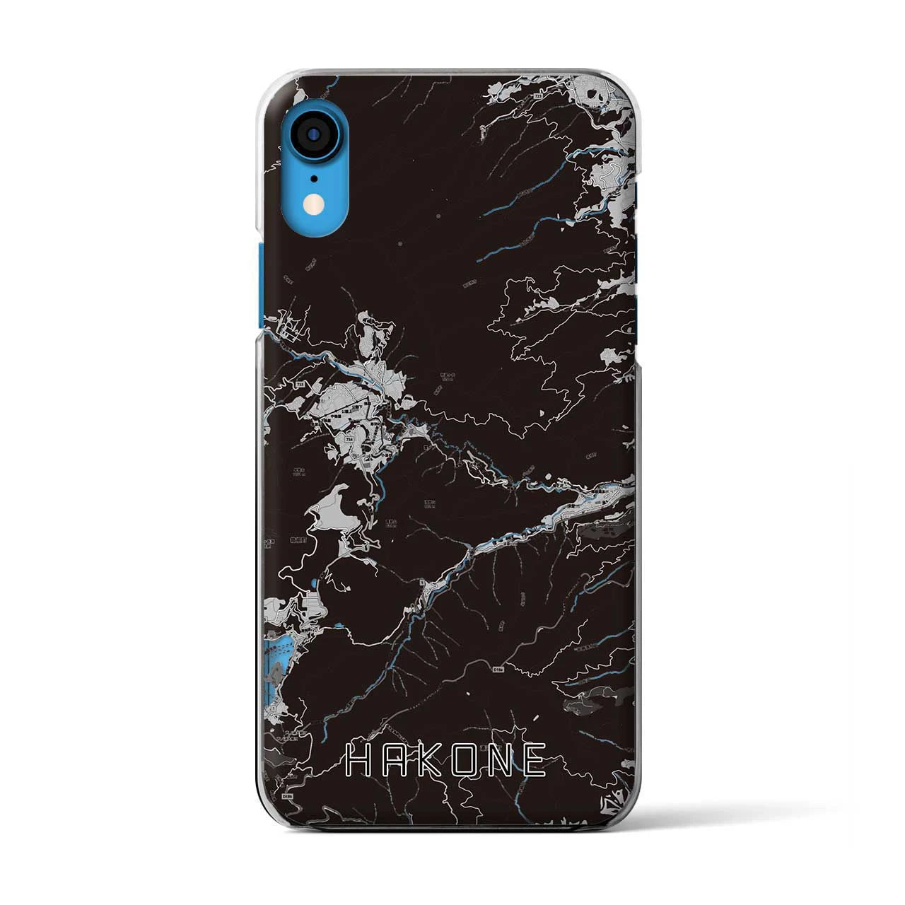 【箱根(神奈川県)】地図柄iPhoneケース(クリアタイプ)