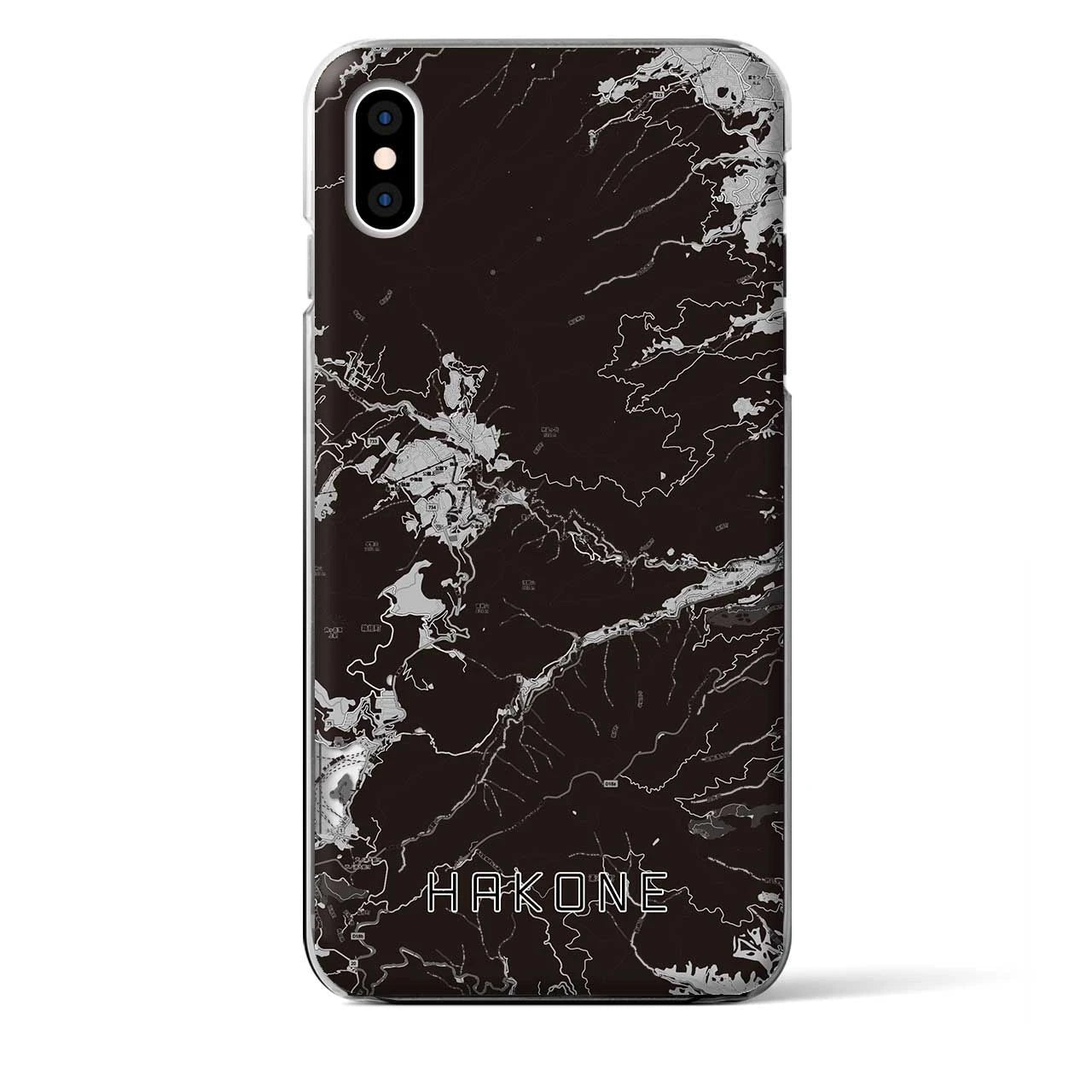 【箱根(神奈川県)】地図柄iPhoneケース(クリアタイプ)