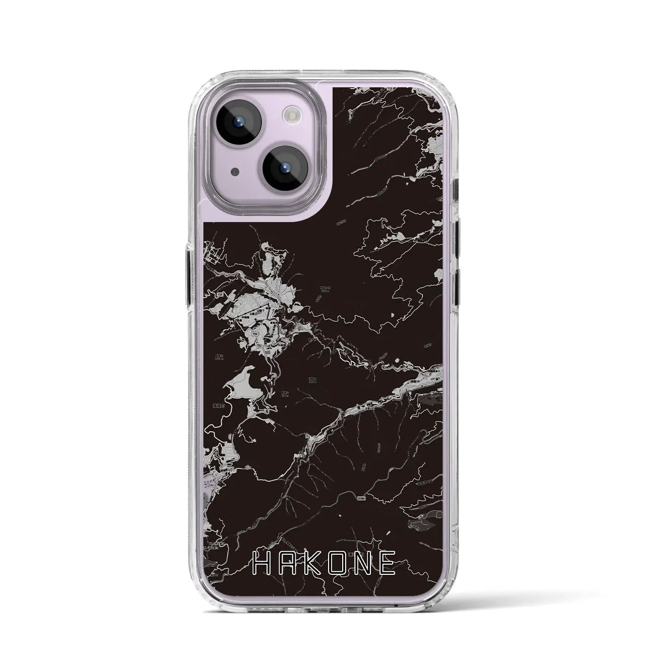 【箱根(神奈川県)】地図柄iPhoneケース(MagSafeタイプ)