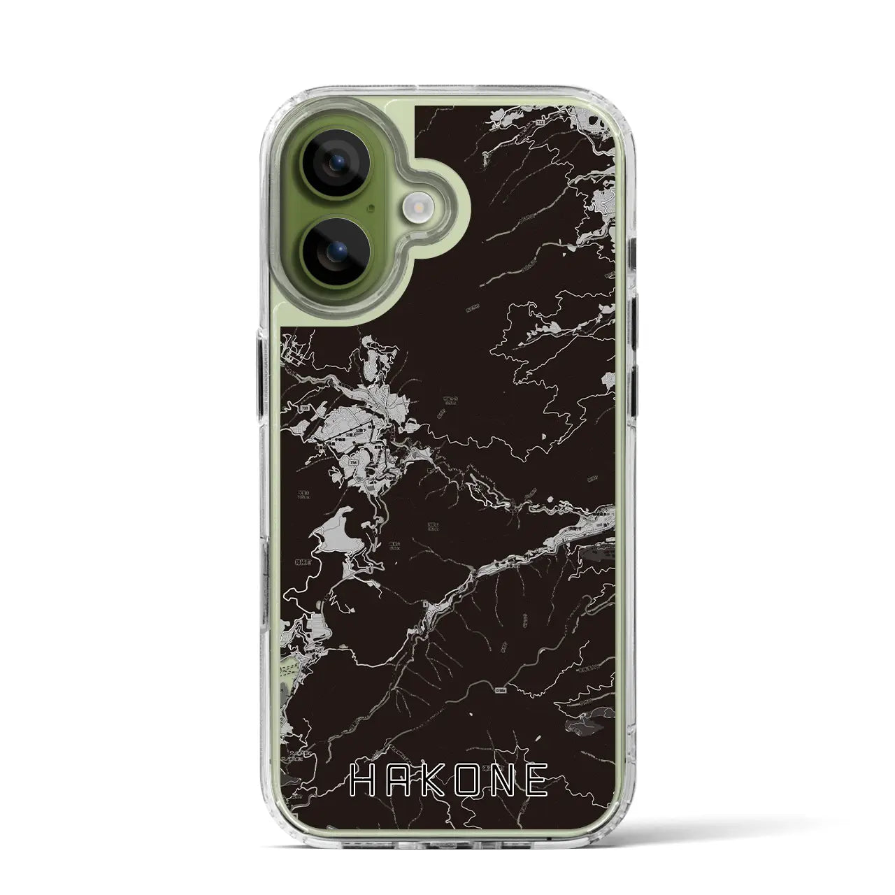 【箱根(神奈川県)】地図柄iPhoneケース(MagSafeタイプ)