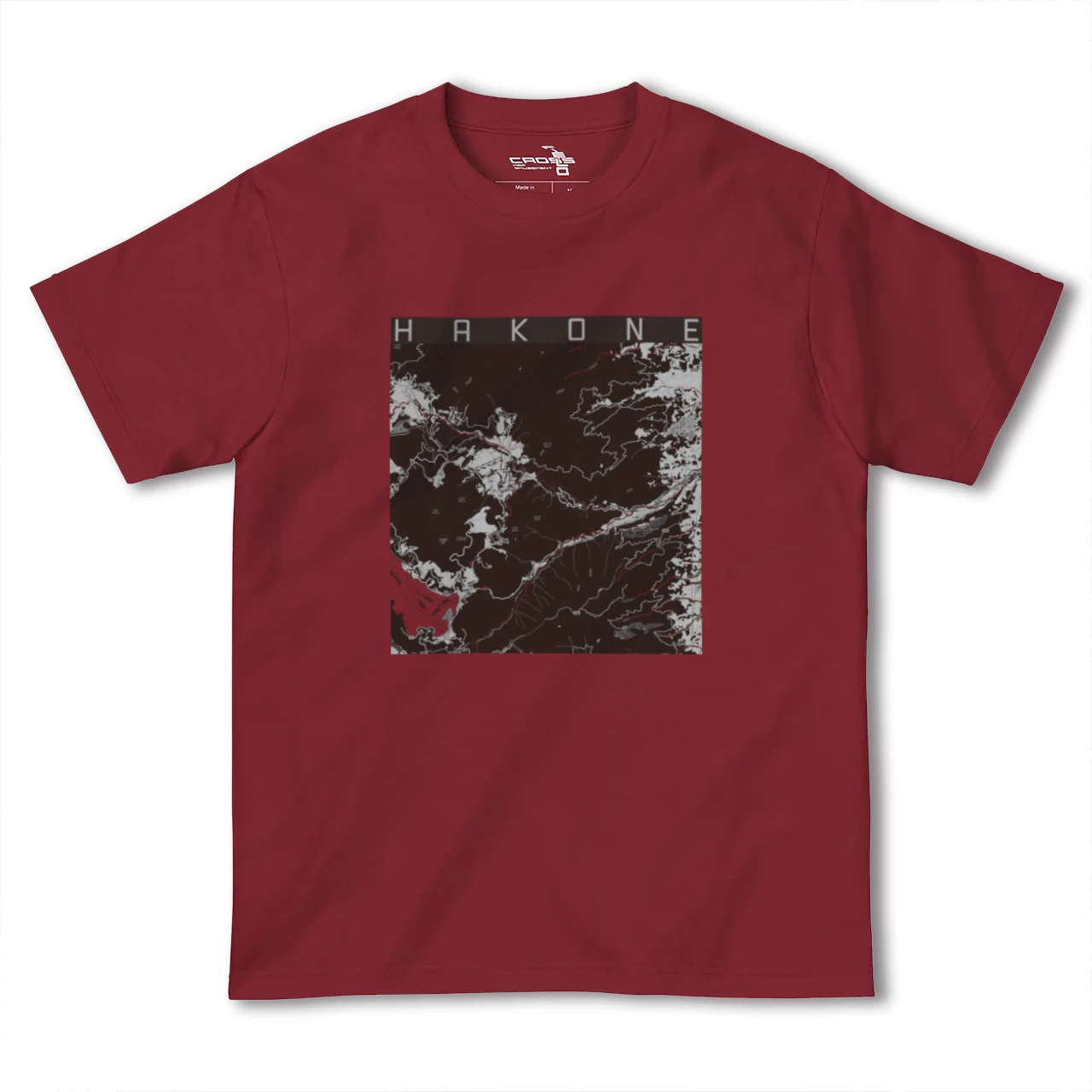 【箱根(神奈川県)】地図柄ヘビーウェイトTシャツ