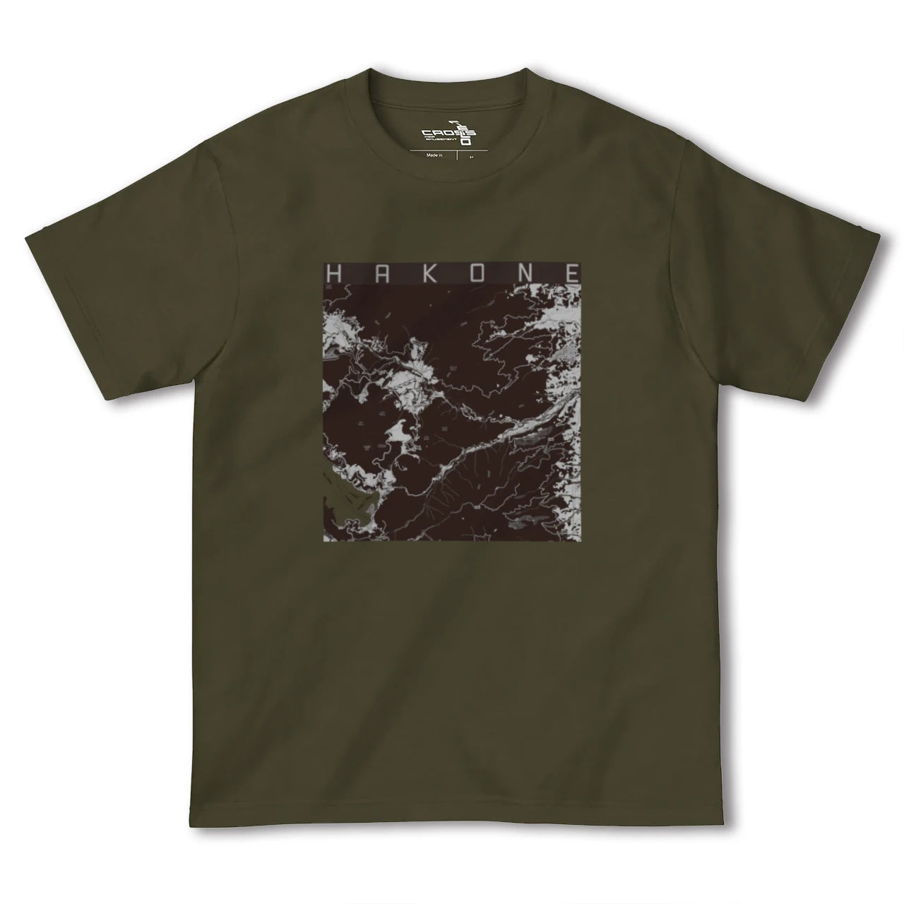 【箱根(神奈川県)】地図柄ヘビーウェイトTシャツ