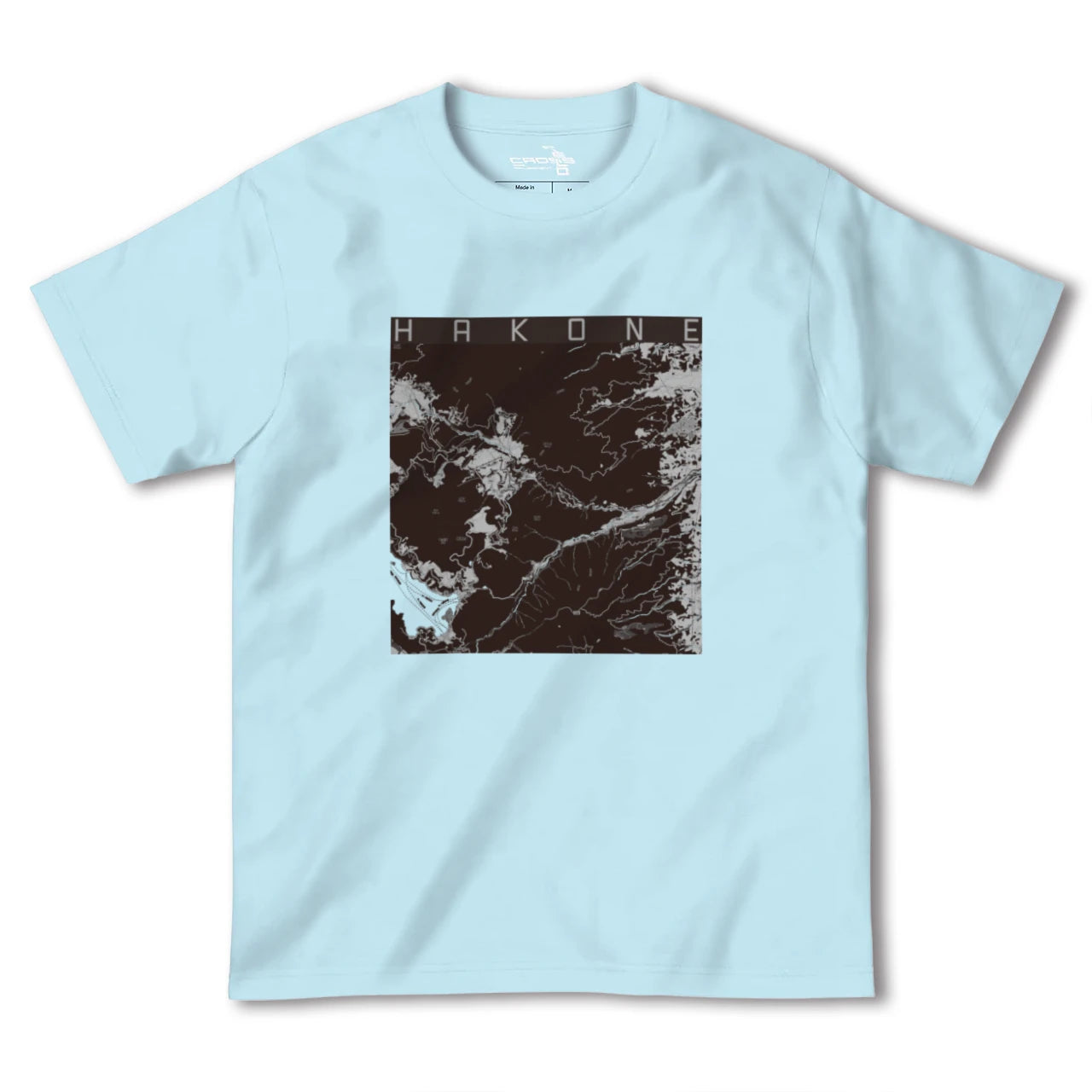 【箱根(神奈川県)】地図柄ヘビーウェイトTシャツ
