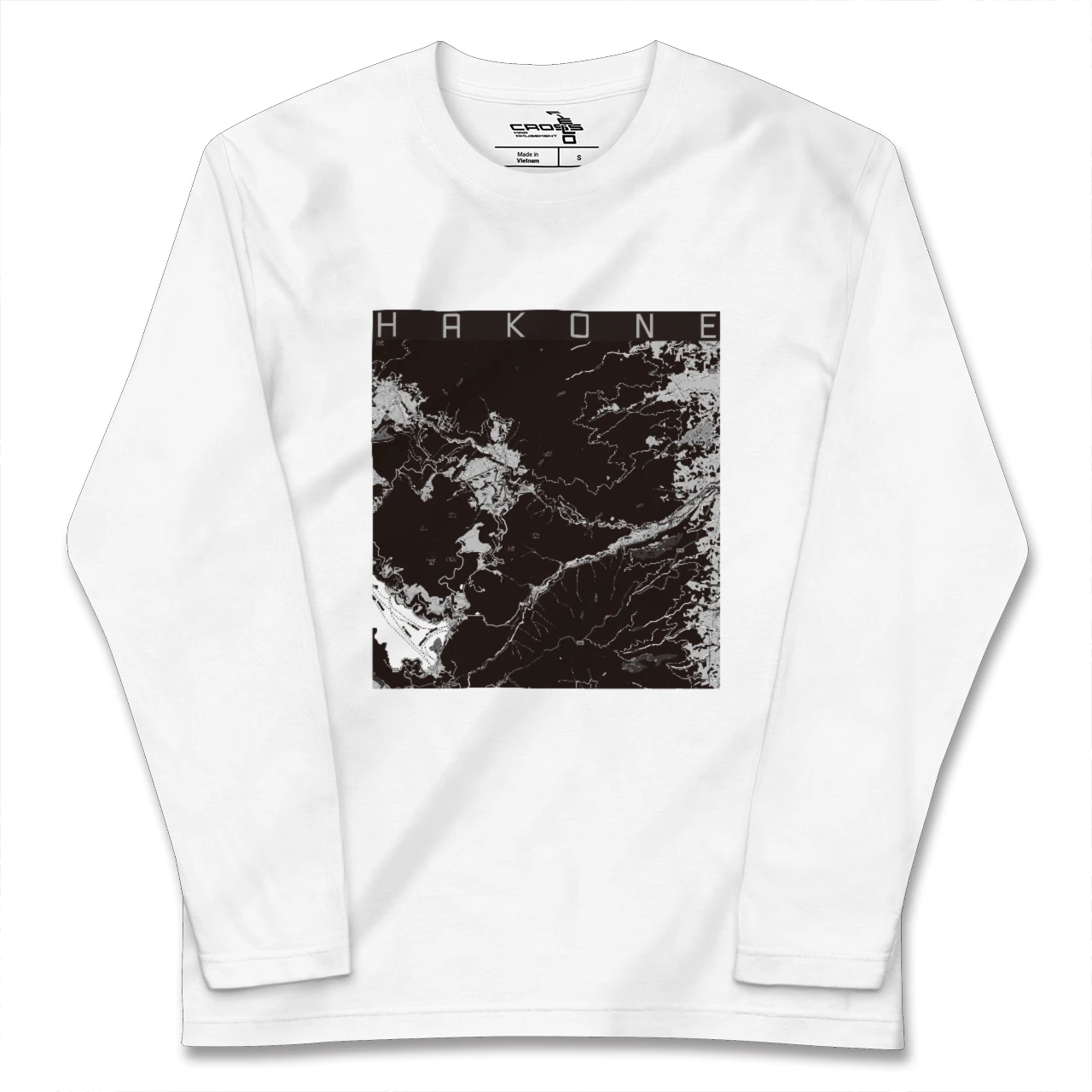【箱根(神奈川県)】地図柄ロングスリーブTシャツ
