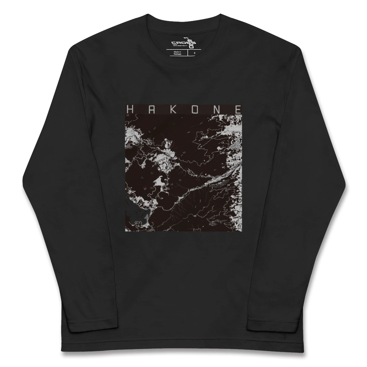 【箱根(神奈川県)】地図柄ロングスリーブTシャツ