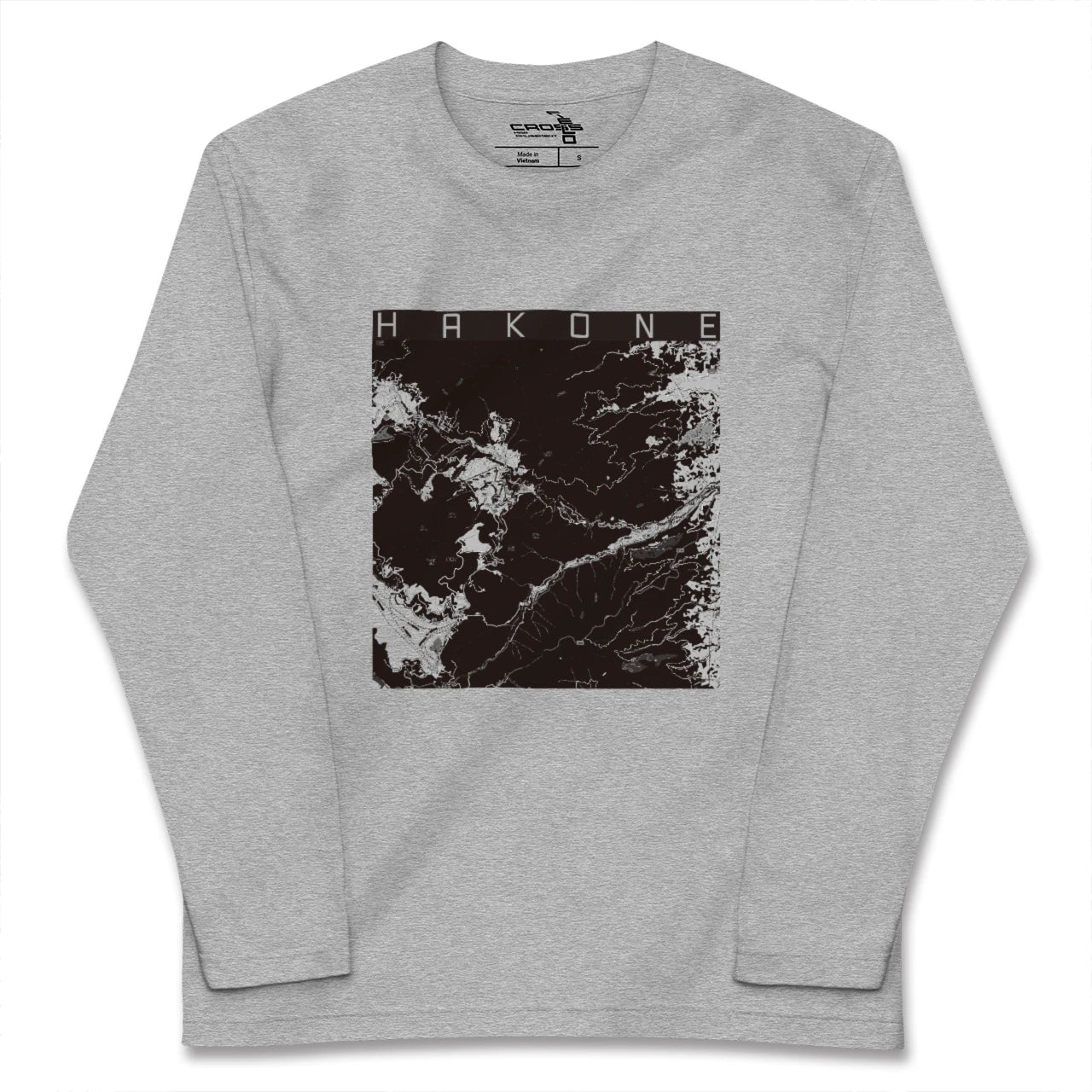 【箱根(神奈川県)】地図柄ロングスリーブTシャツ