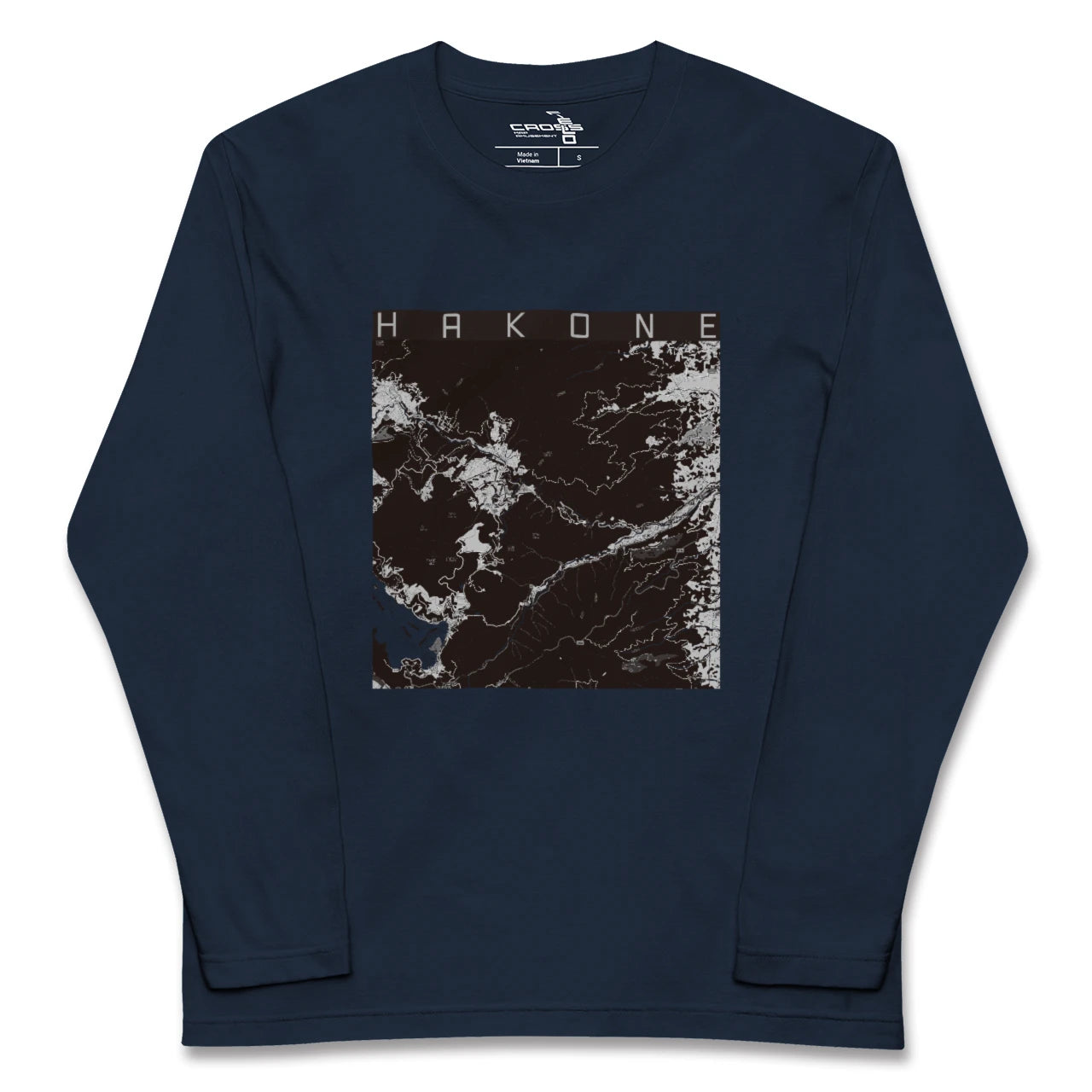 【箱根(神奈川県)】地図柄ロングスリーブTシャツ