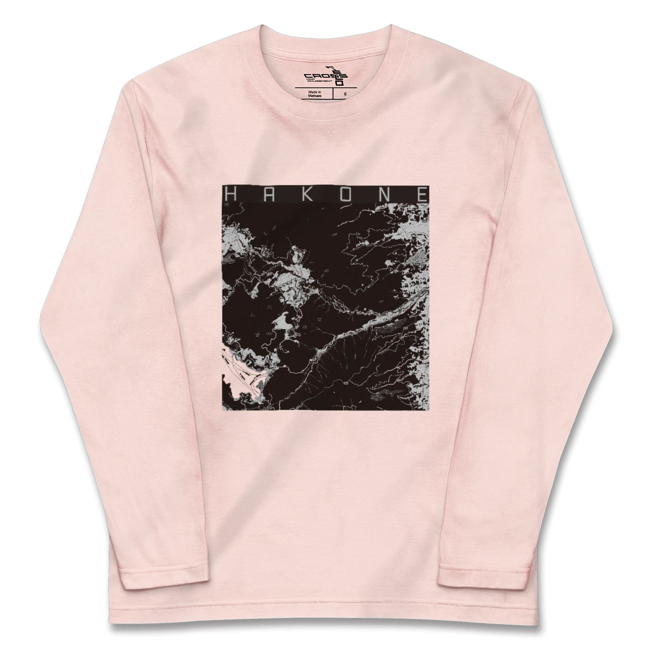 【箱根(神奈川県)】地図柄ロングスリーブTシャツ