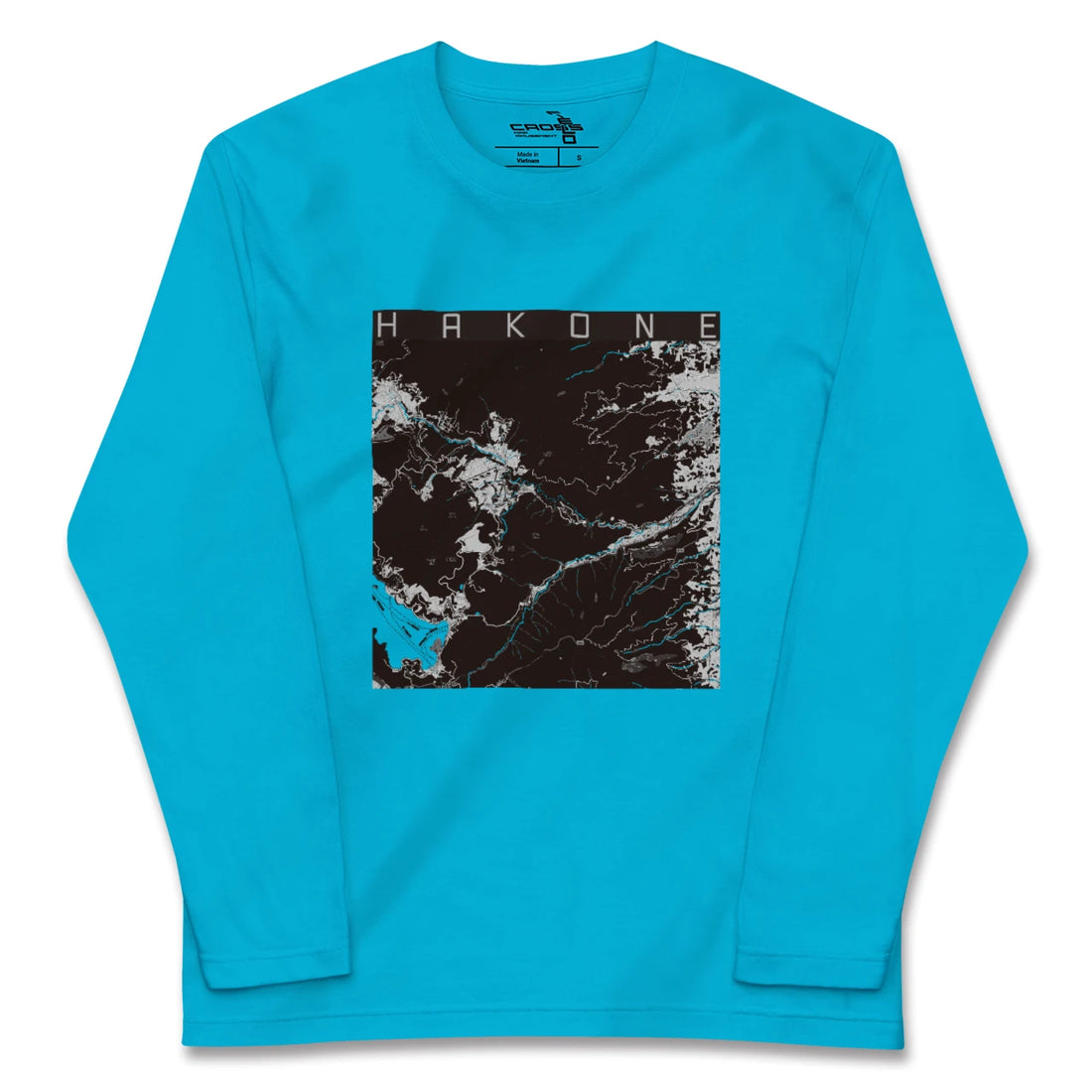 【箱根(神奈川県)】地図柄ロングスリーブTシャツ