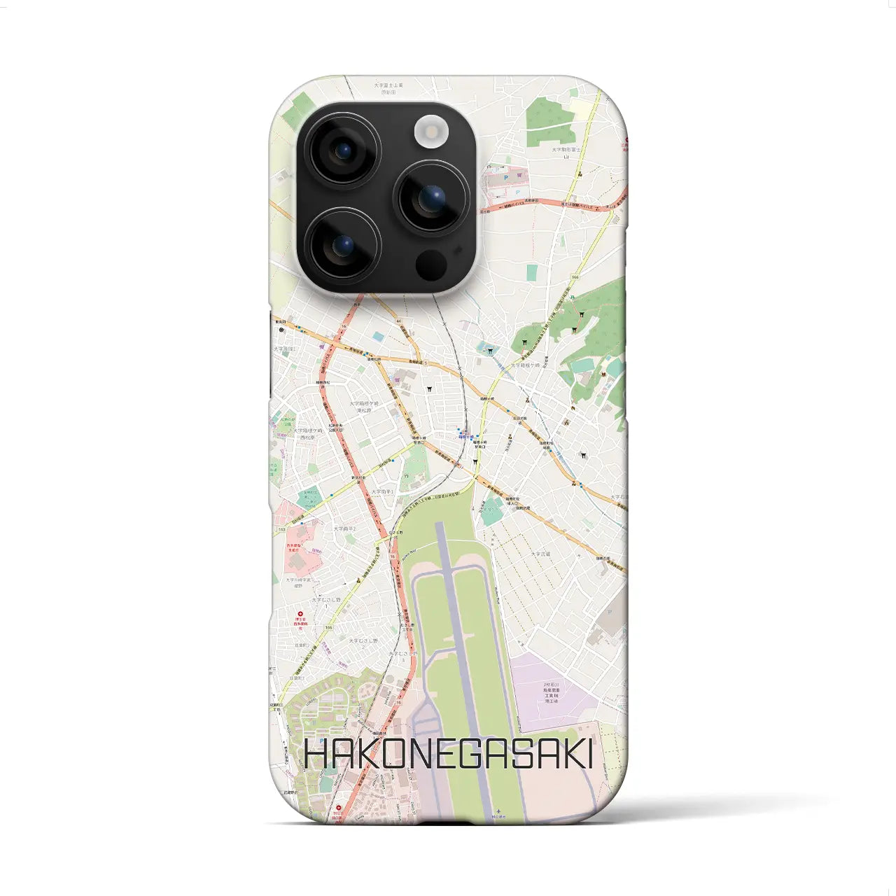 【箱根ケ崎(東京都)】地図柄iPhoneケース(バックカバータイプ)