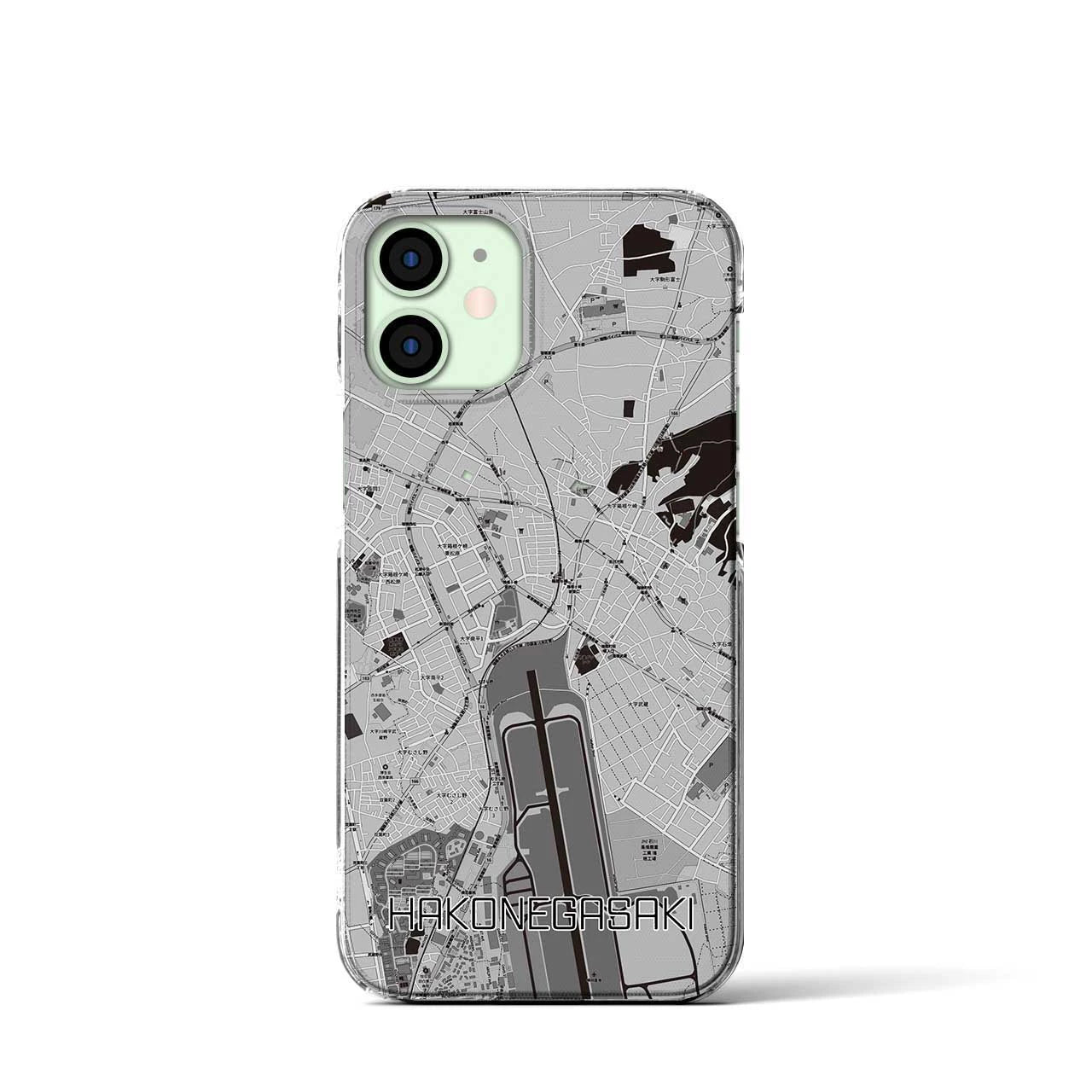 【箱根ケ崎(東京都)】地図柄iPhoneケース(クリアタイプ)