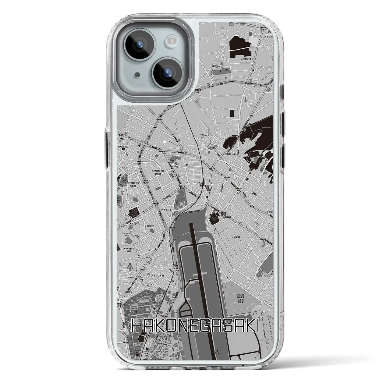 【箱根ケ崎(東京都)】地図柄iPhoneケース(MagSafeタイプ)