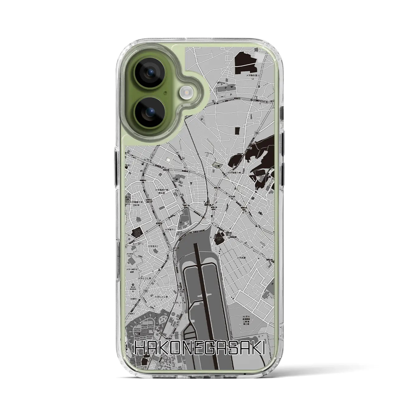 【箱根ケ崎(東京都)】地図柄iPhoneケース(MagSafeタイプ)