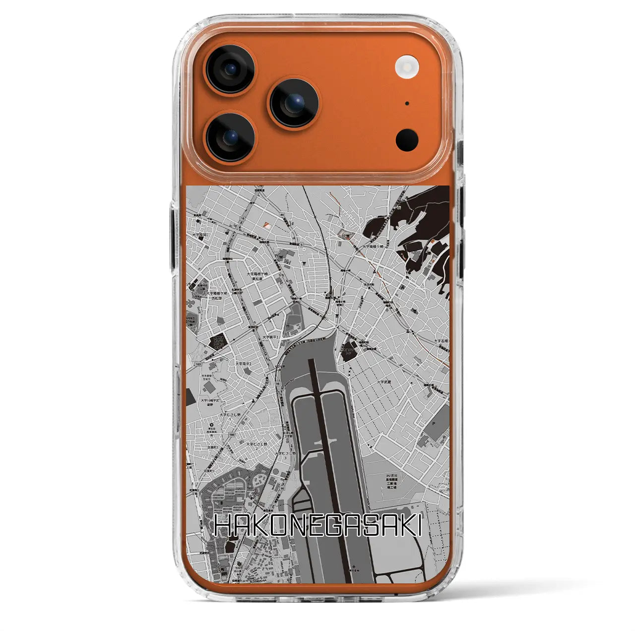 【箱根ケ崎(東京都)】地図柄iPhoneケース(MagSafeタイプ)