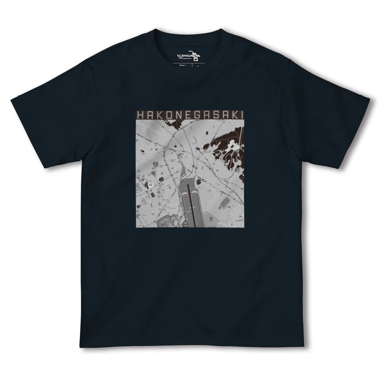 【箱根ケ崎(東京都)】地図柄ヘビーウェイトTシャツ