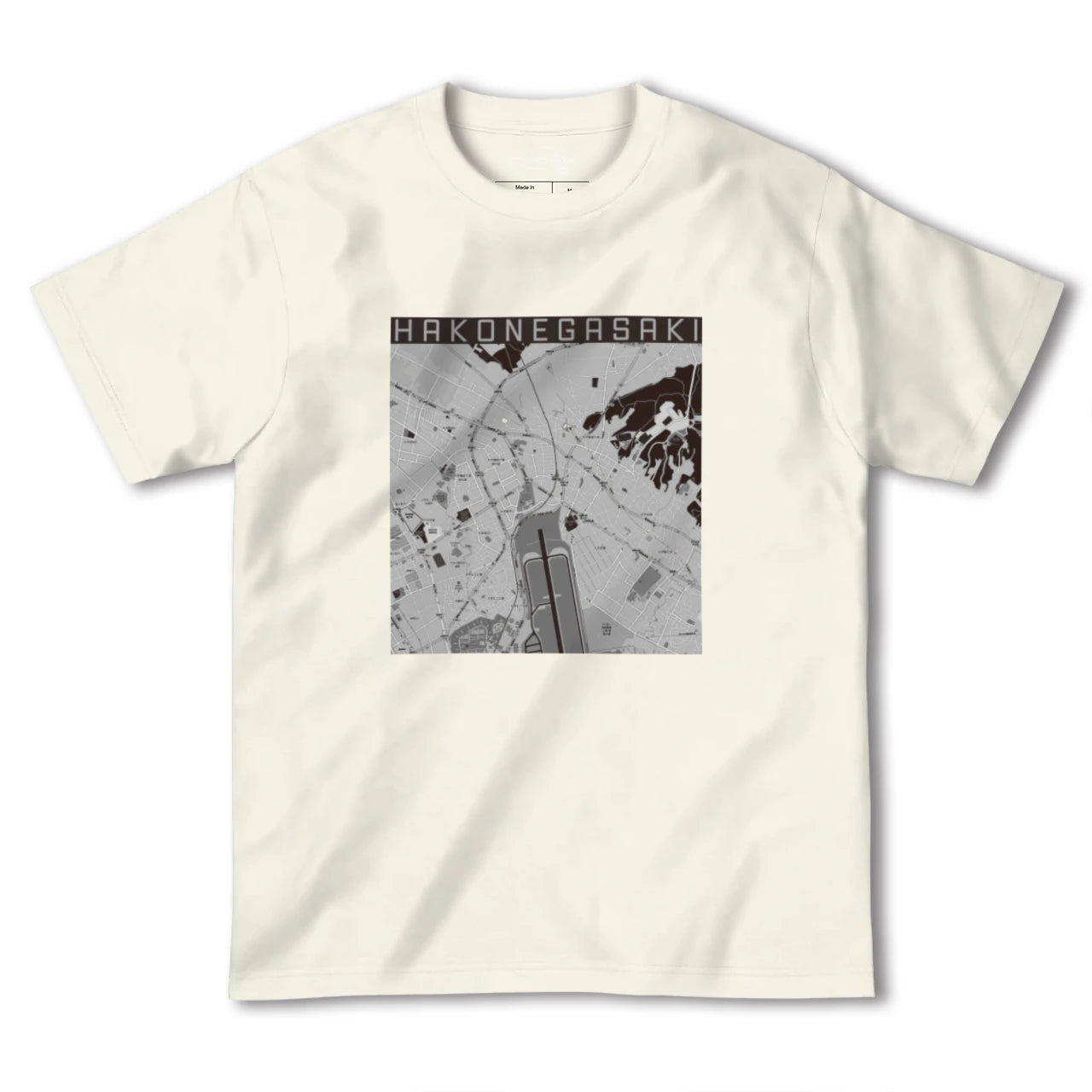 【箱根ケ崎(東京都)】地図柄ヘビーウェイトTシャツ