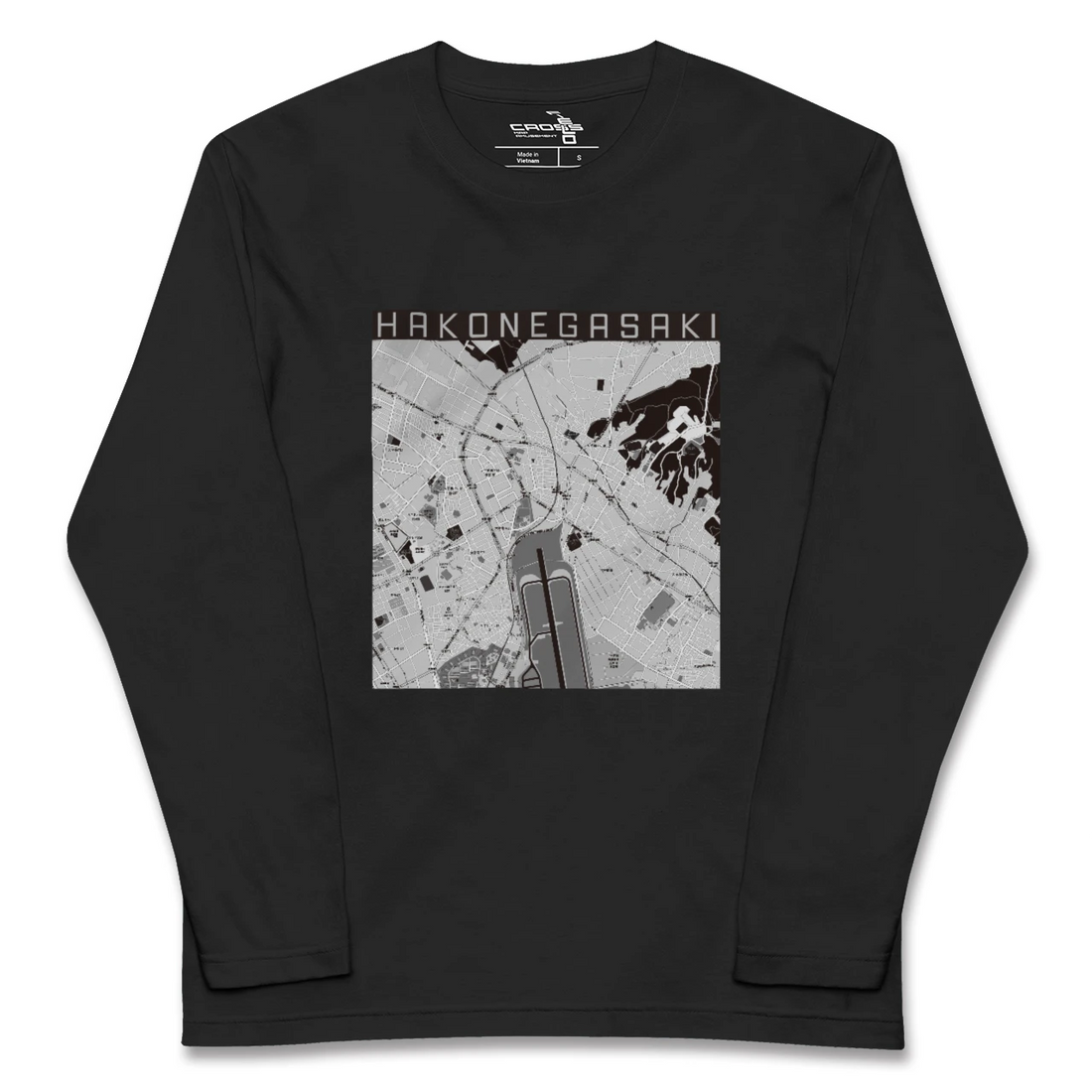 【箱根ケ崎(東京都)】地図柄ロングスリーブTシャツ