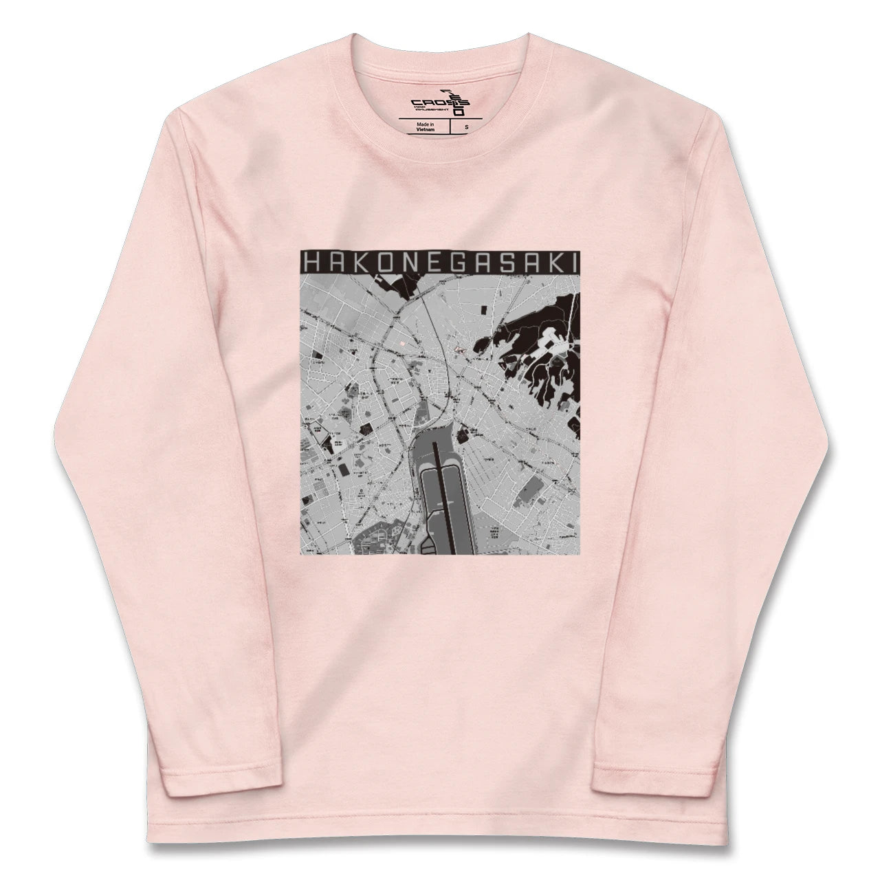 【箱根ケ崎(東京都)】地図柄ロングスリーブTシャツ