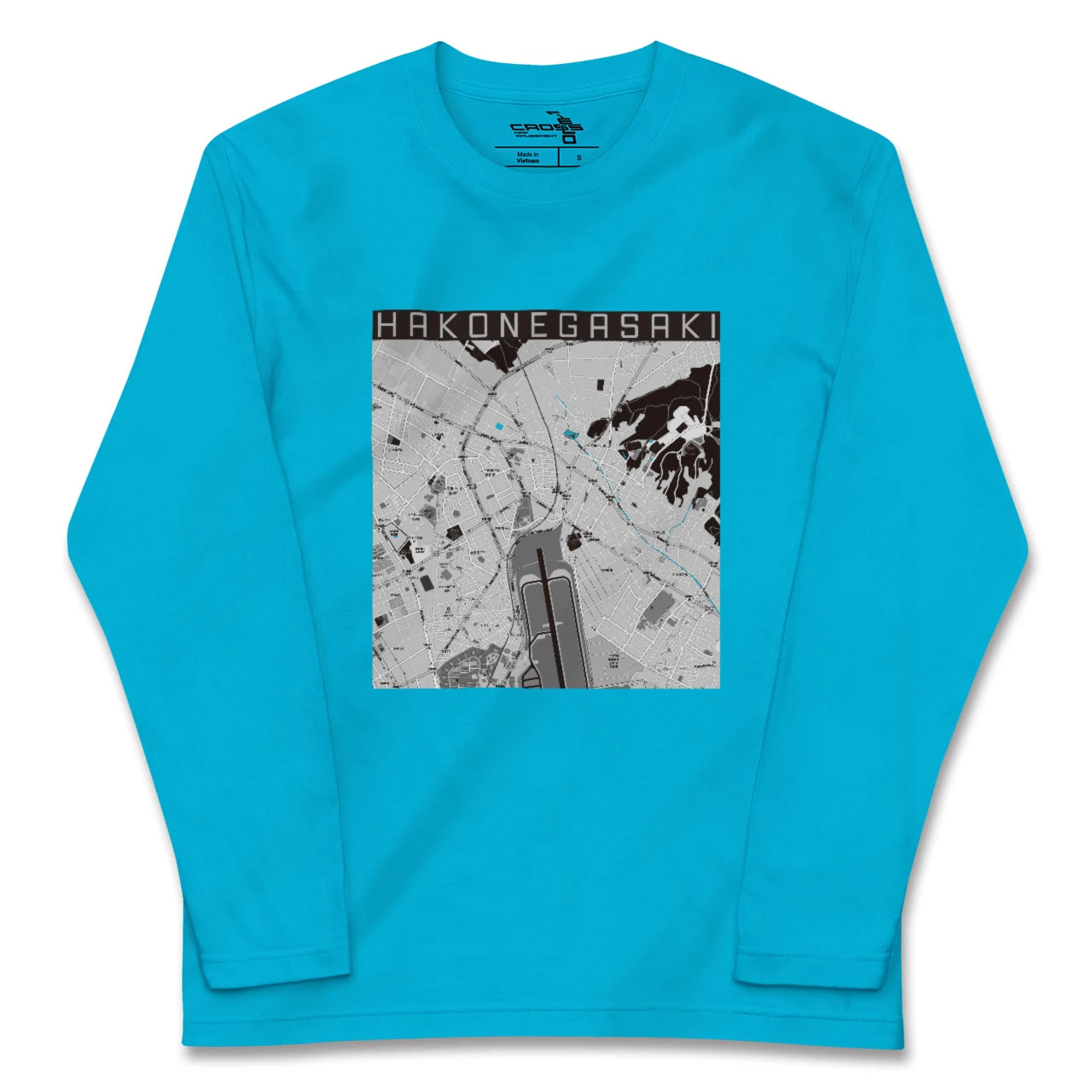 【箱根ケ崎(東京都)】地図柄ロングスリーブTシャツ