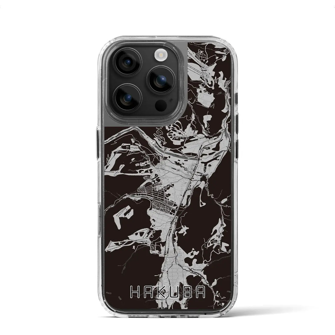 【白馬(長野県)】地図柄iPhoneケース(MagSafeタイプ)