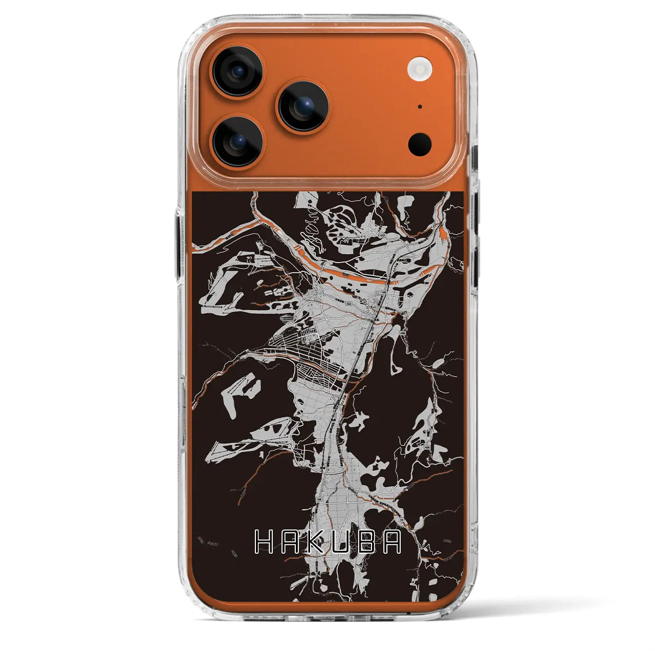 【白馬(長野県)】地図柄iPhoneケース(MagSafeタイプ)