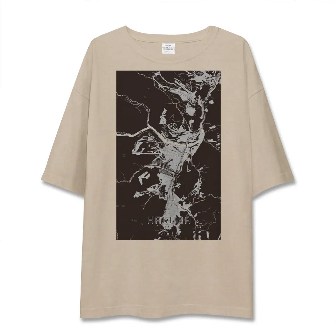 【白馬(長野県)】地図柄ビッグシルエットTシャツ