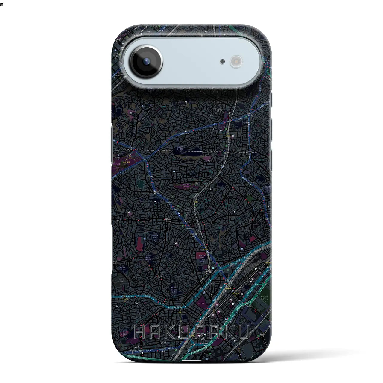 【白楽(神奈川県)】地図柄iPhoneケース(バックカバータイプ)