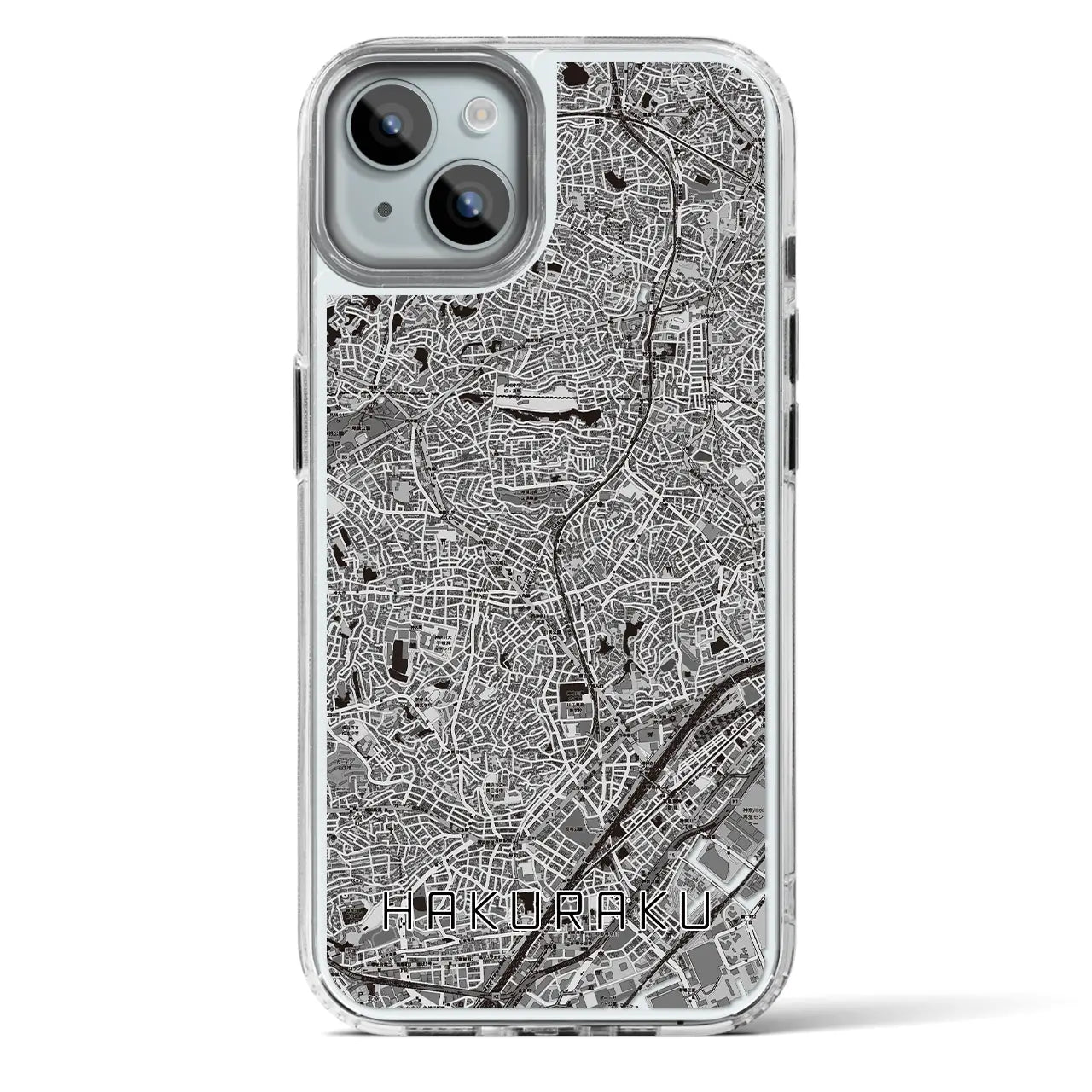 【白楽(神奈川県)】地図柄iPhoneケース(MagSafeタイプ)