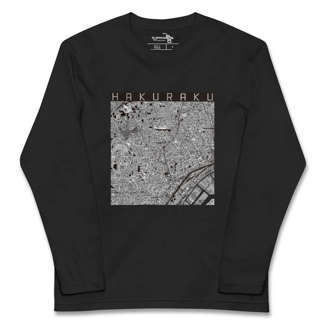 【白楽(神奈川県)】地図柄ロングスリーブTシャツ