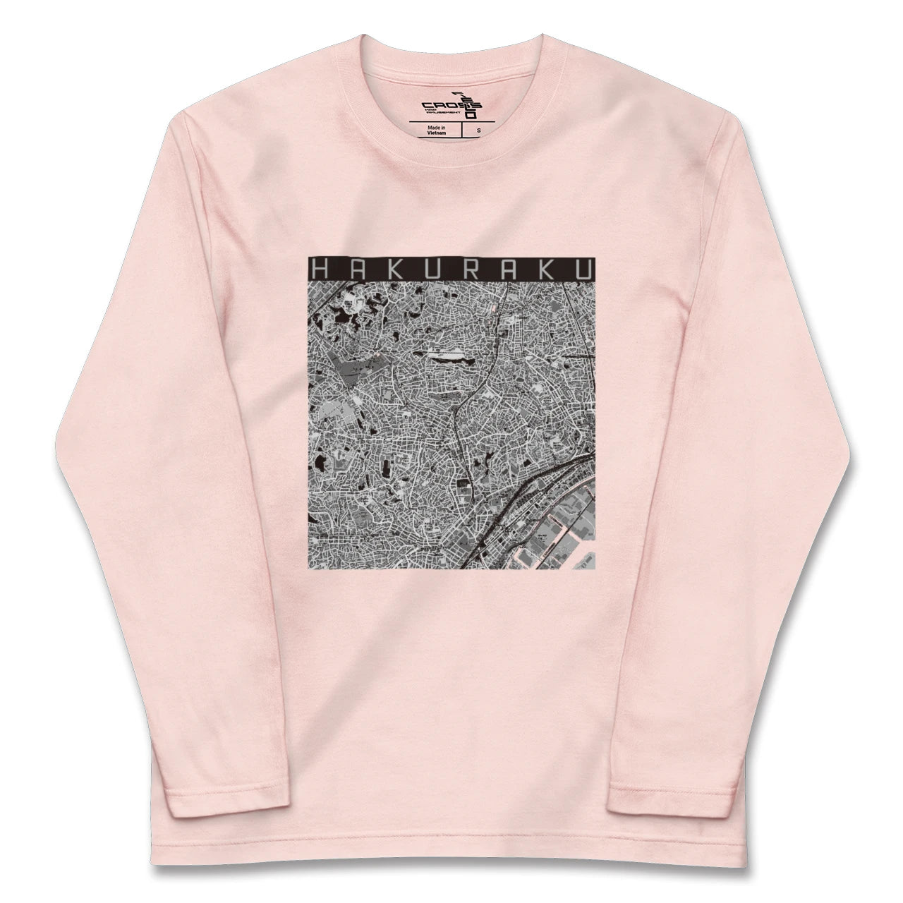 【白楽(神奈川県)】地図柄ロングスリーブTシャツ