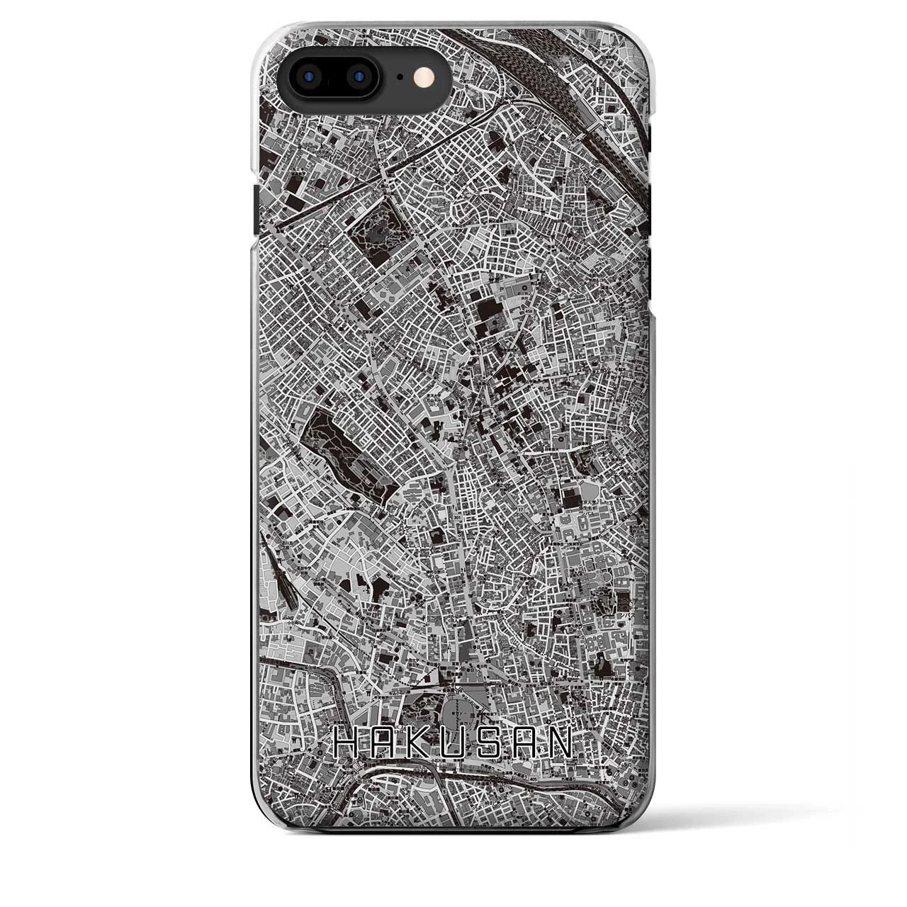 【白山(東京都)】地図柄iPhoneケース(クリアタイプ)