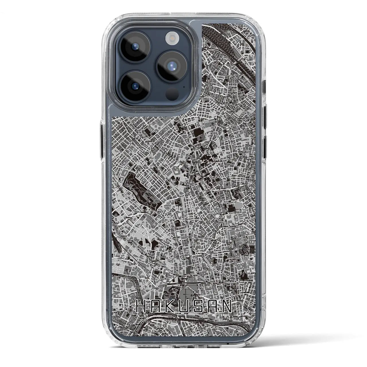 【白山(東京都)】地図柄iPhoneケース(MagSafeタイプ)