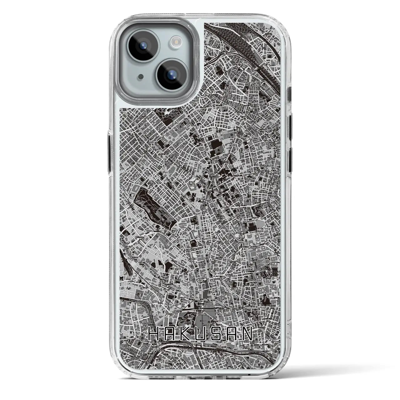 【白山(東京都)】地図柄iPhoneケース(MagSafeタイプ)