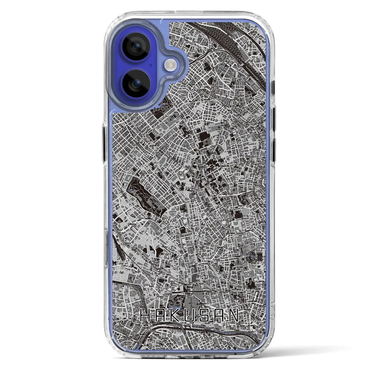 【白山(東京都)】地図柄iPhoneケース(MagSafeタイプ)