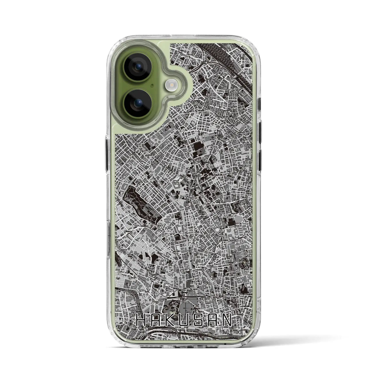 【白山(東京都)】地図柄iPhoneケース(MagSafeタイプ)