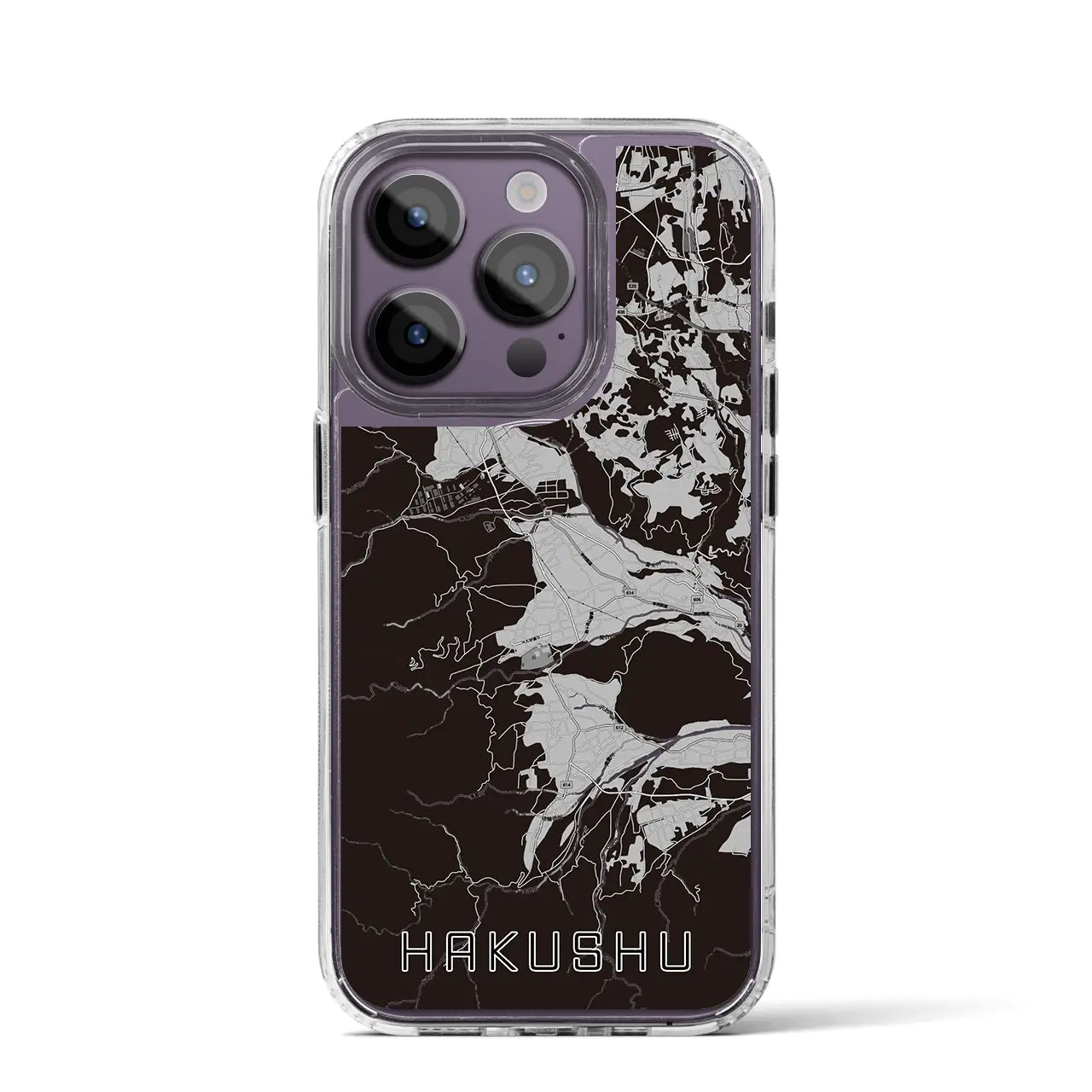 【白州(山梨県)】地図柄iPhoneケース(MagSafeタイプ)