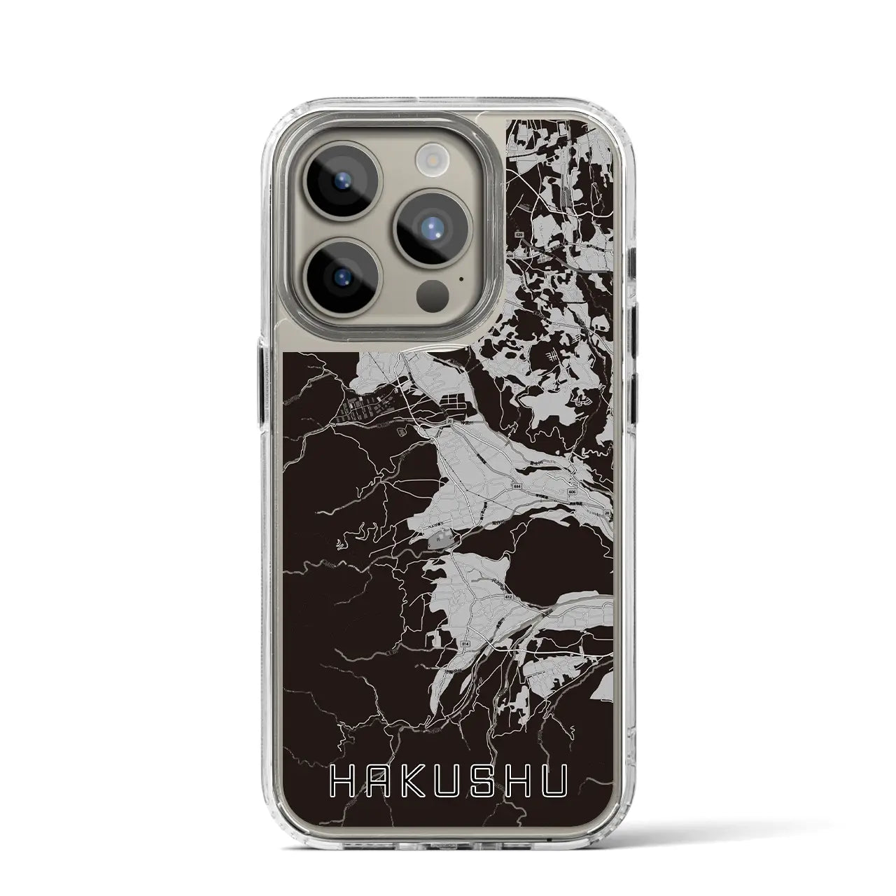 【白州(山梨県)】地図柄iPhoneケース(MagSafeタイプ)