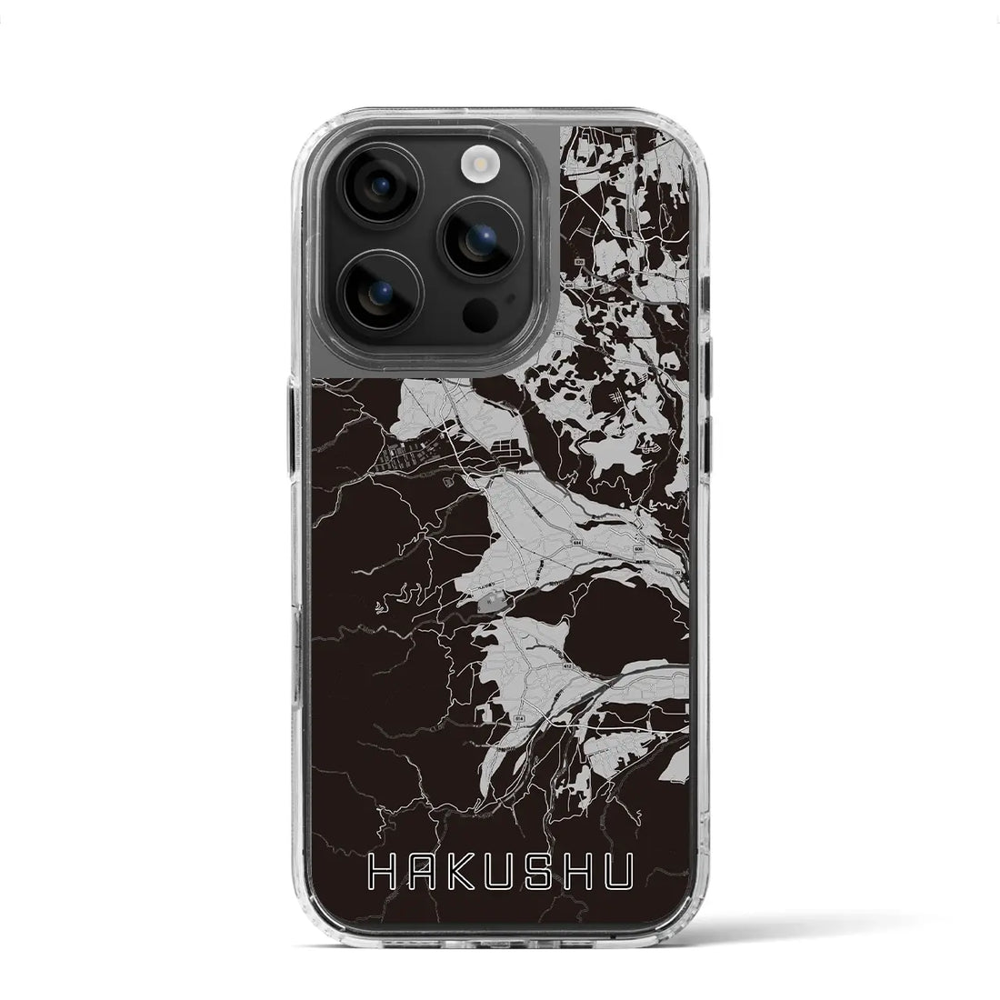 【白州(山梨県)】地図柄iPhoneケース(MagSafeタイプ)