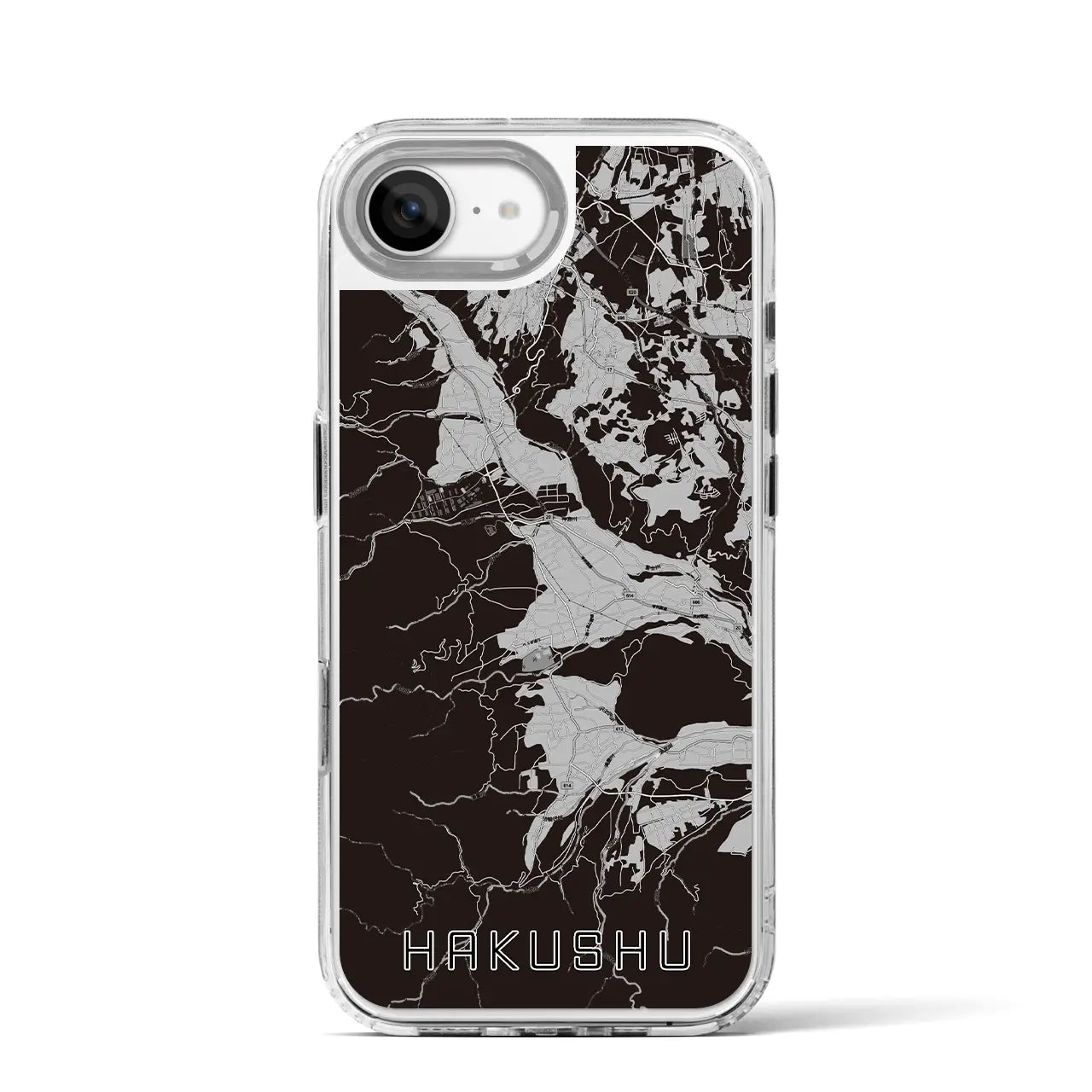 【白州(山梨県)】地図柄iPhoneケース(MagSafeタイプ)