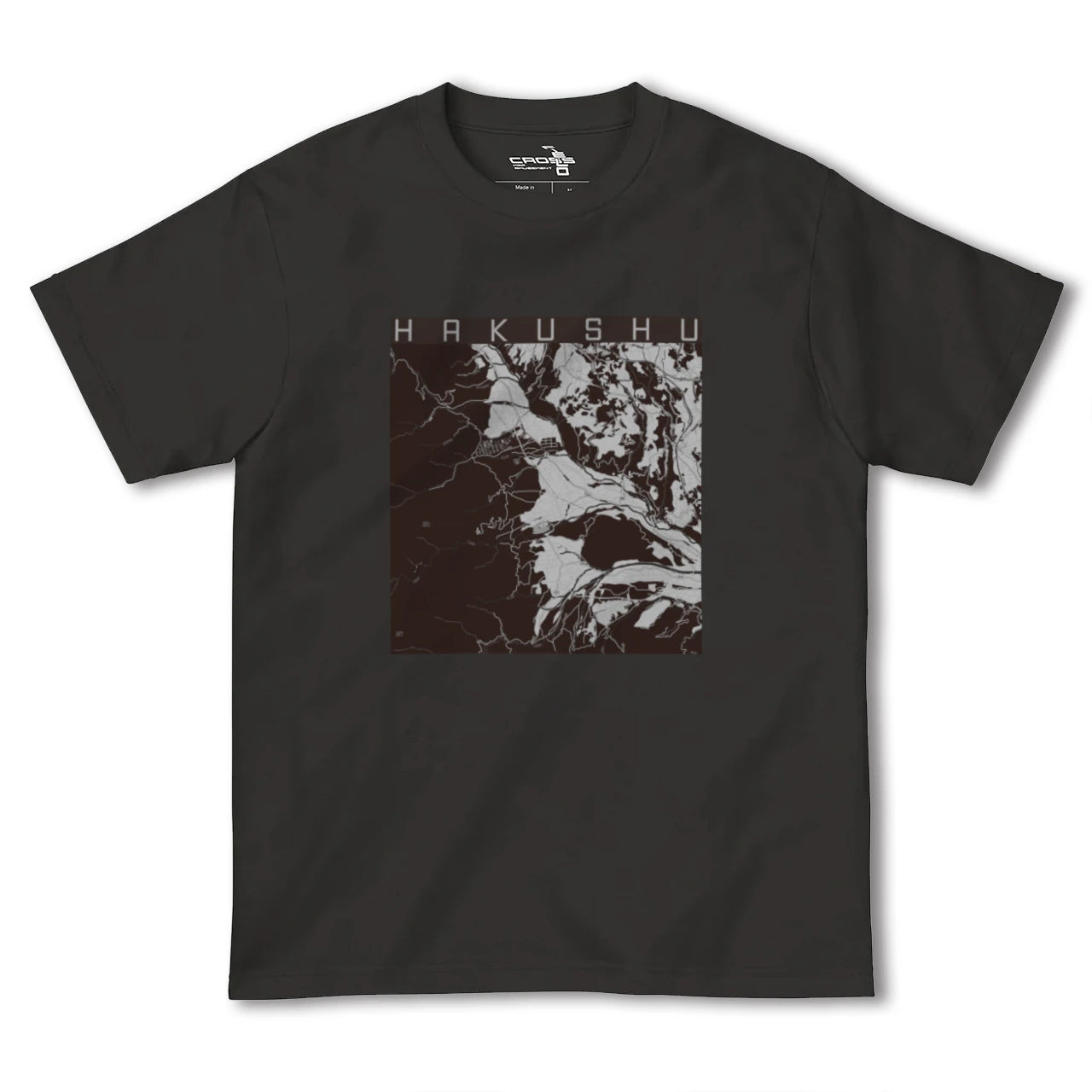 【白州(山梨県)】地図柄ヘビーウェイトTシャツ