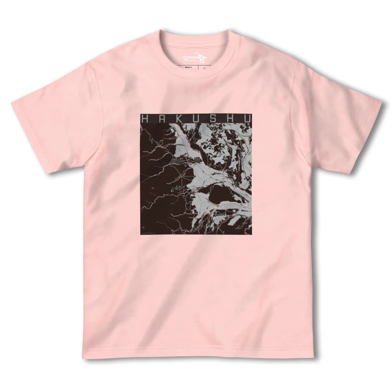 【白州(山梨県)】地図柄ヘビーウェイトTシャツ