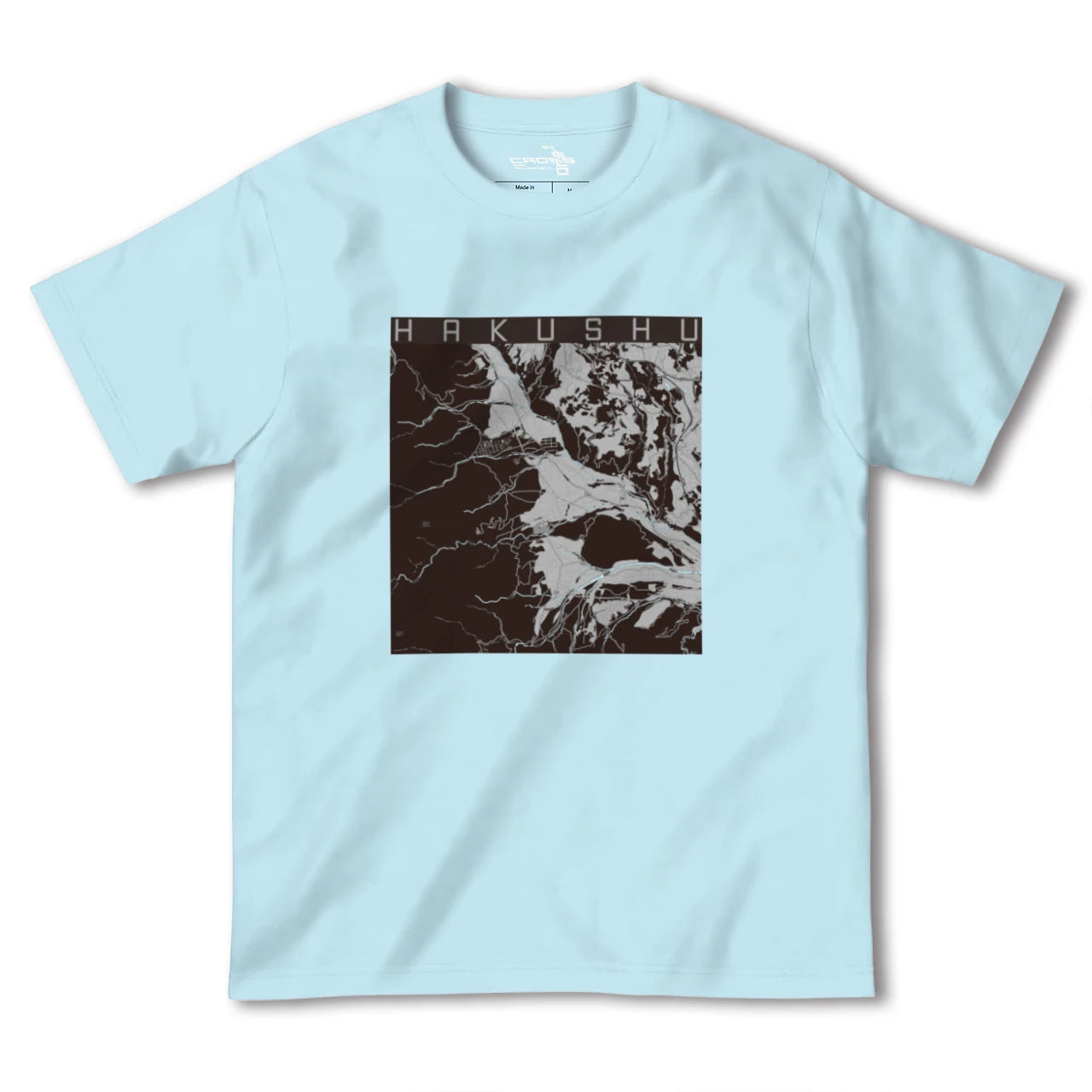 【白州(山梨県)】地図柄ヘビーウェイトTシャツ
