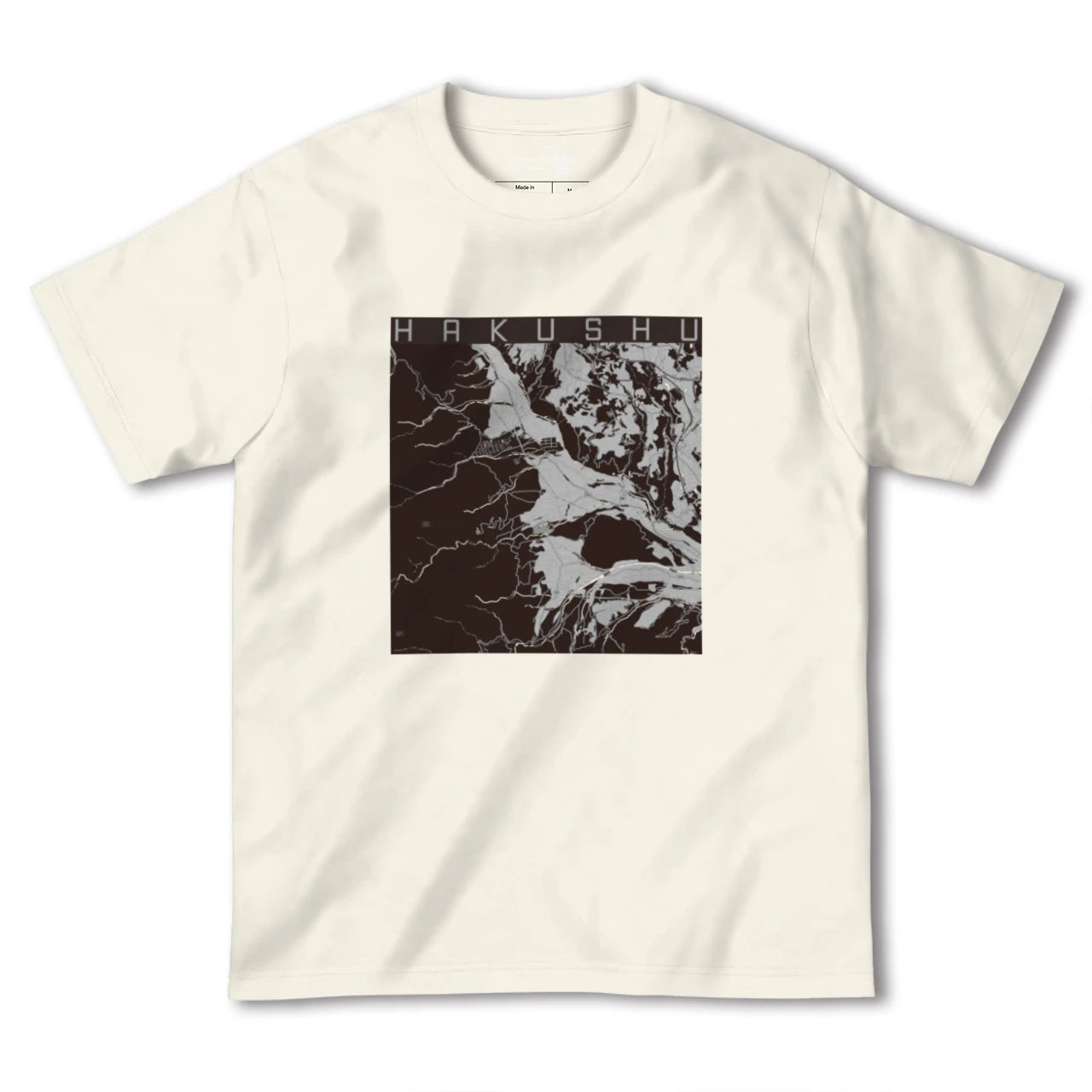 【白州(山梨県)】地図柄ヘビーウェイトTシャツ