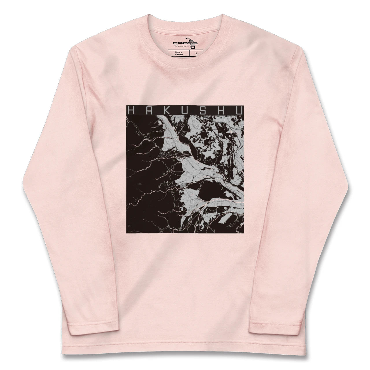 【白州(山梨県)】地図柄ロングスリーブTシャツ