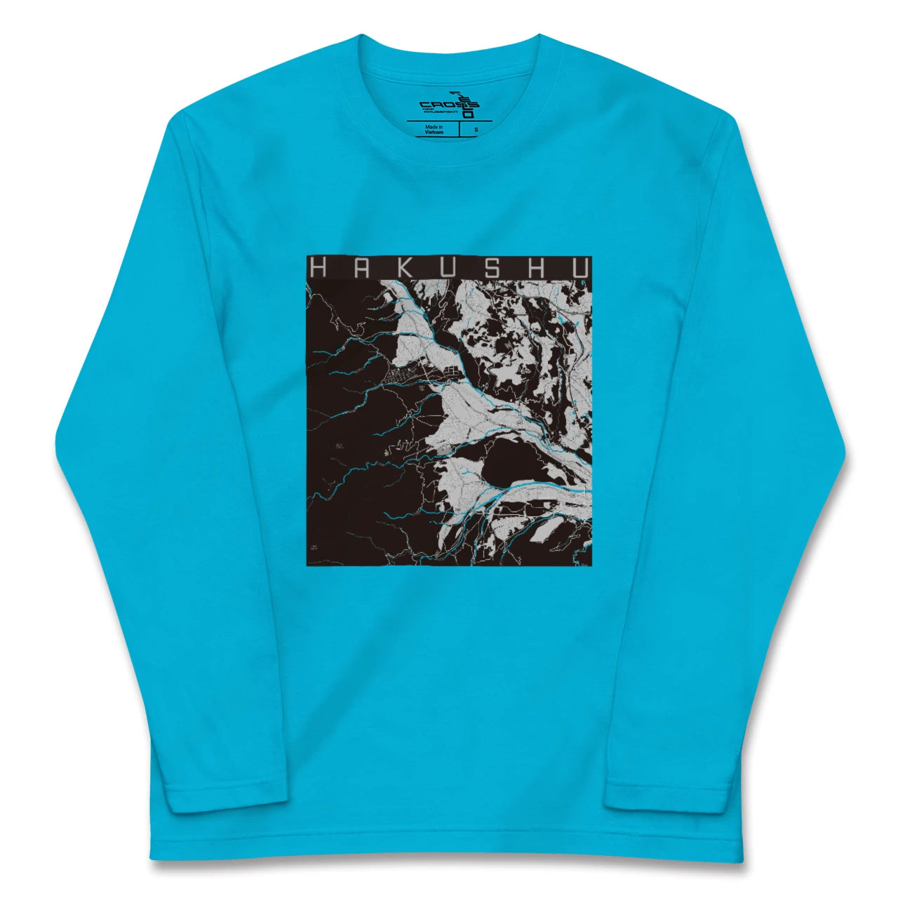 【白州(山梨県)】地図柄ロングスリーブTシャツ