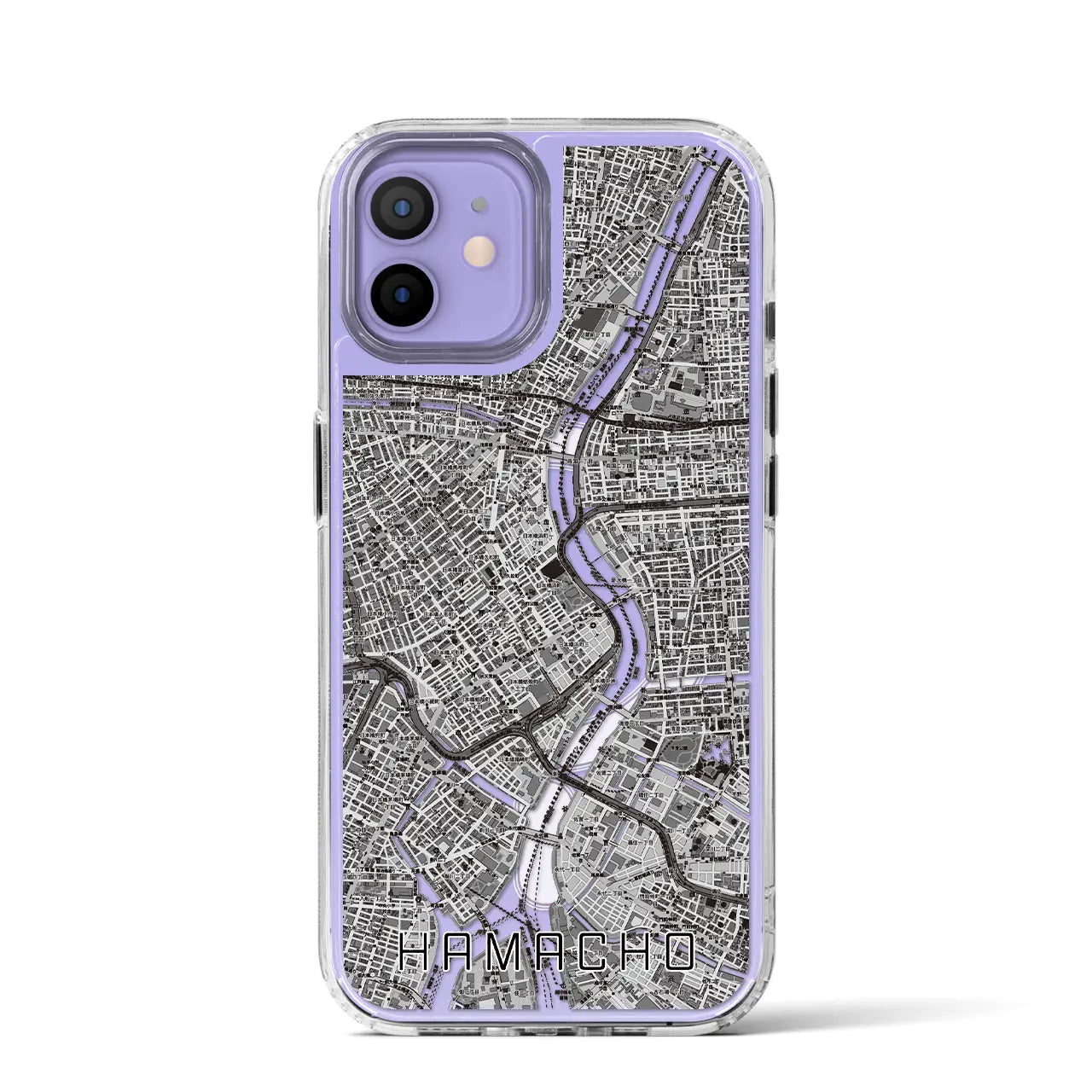 【浜町(東京都)】地図柄iPhoneケース(MagSafeタイプ)